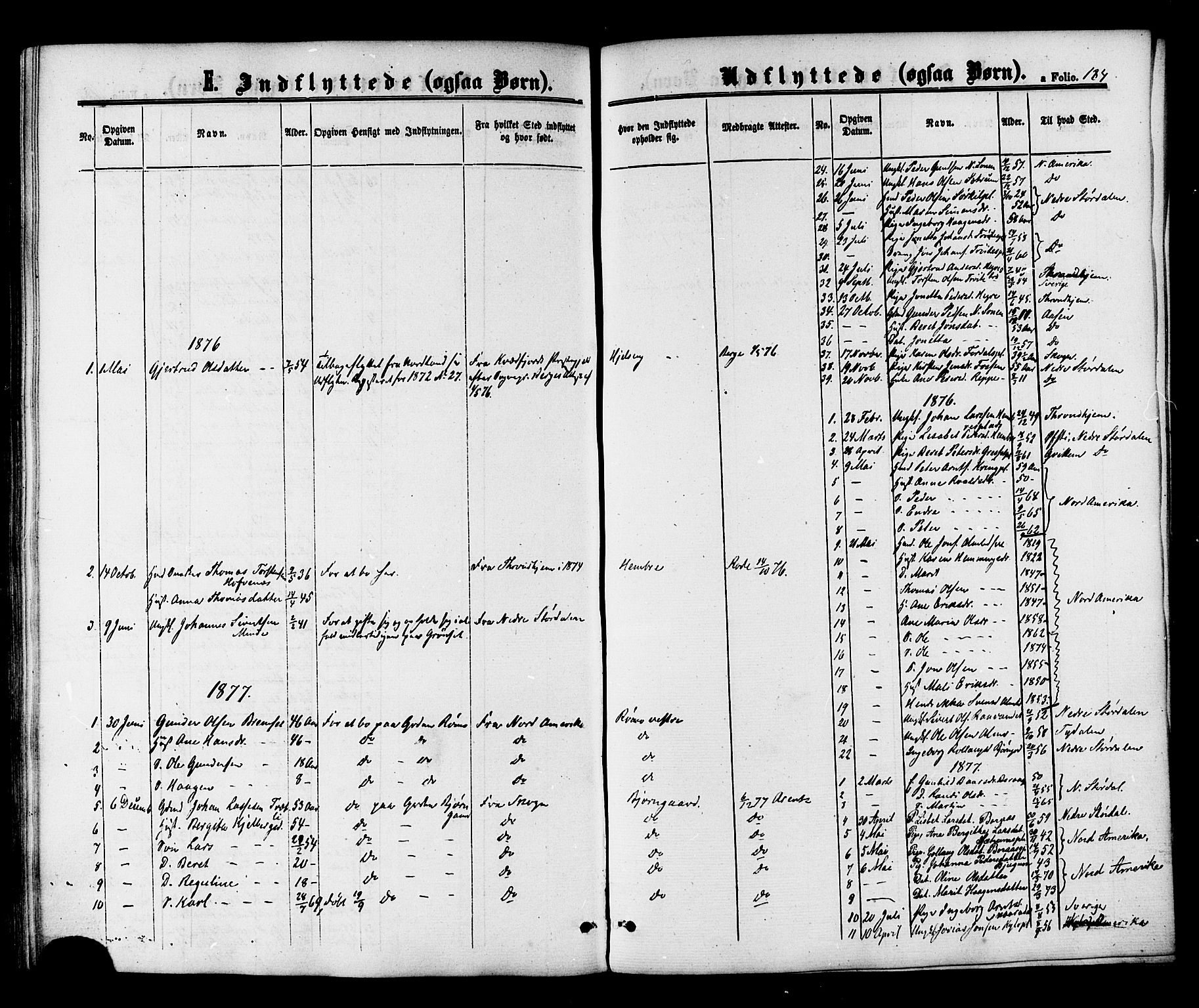 Ministerialprotokoller, klokkerbøker og fødselsregistre - Nord-Trøndelag, SAT/A-1458/703/L0029: Parish register (official) no. 703A02, 1863-1879, p. 184