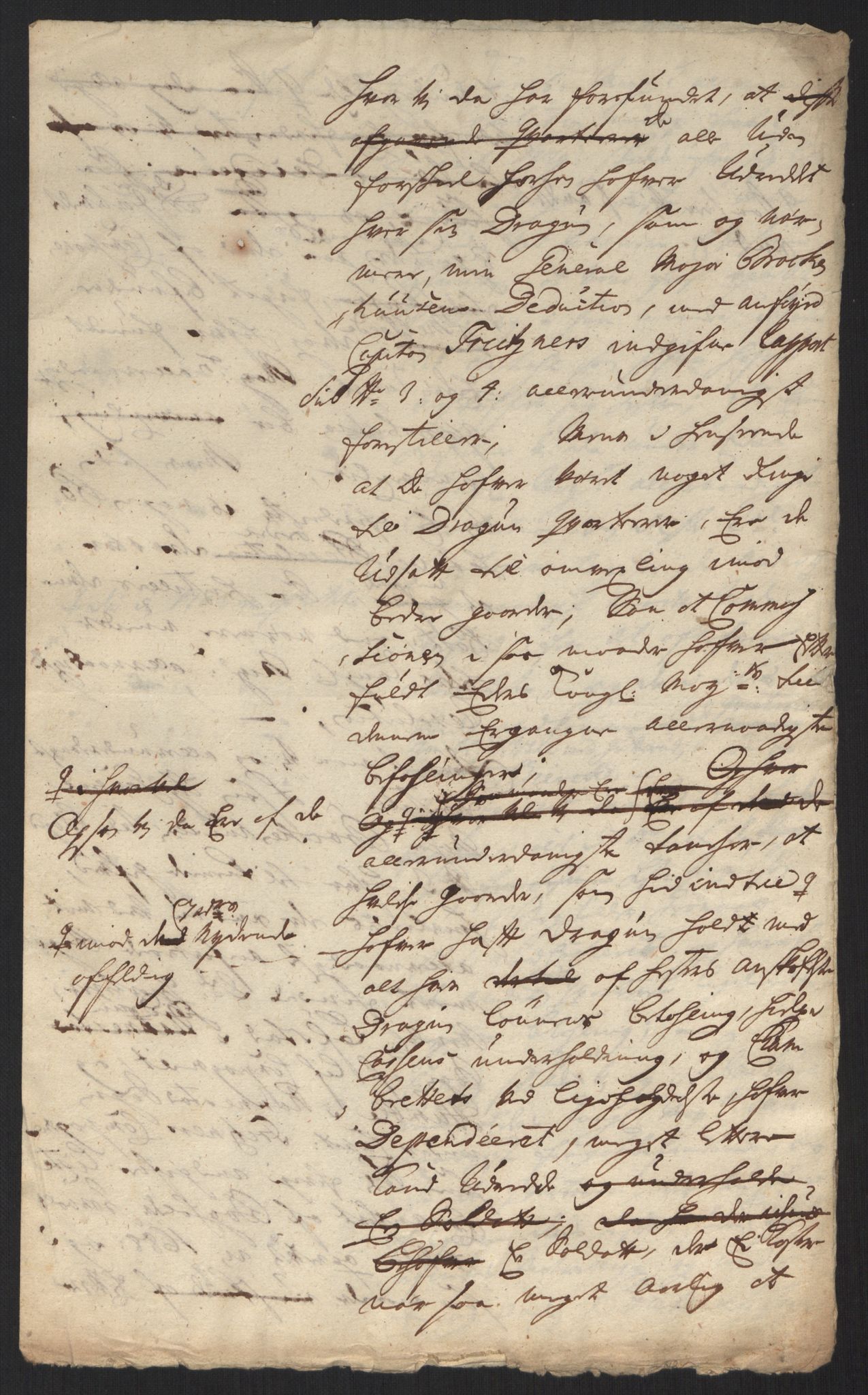 Kommanderende general (KG I) med Det norske krigsdirektorium, AV/RA-EA-5419/B/L0013: Kommanderende generals konsepter, 1730-1733, p. 9