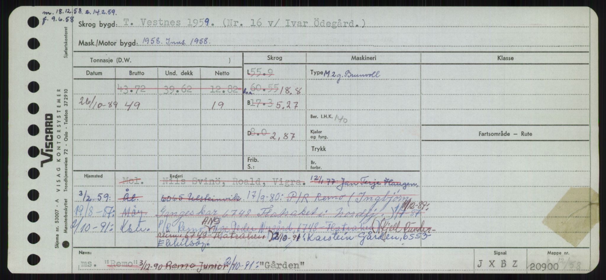 Sjøfartsdirektoratet med forløpere, Skipsmålingen, RA/S-1627/H/Ha/L0002/0002: Fartøy, Eik-Hill / Fartøy, G-Hill, p. 363