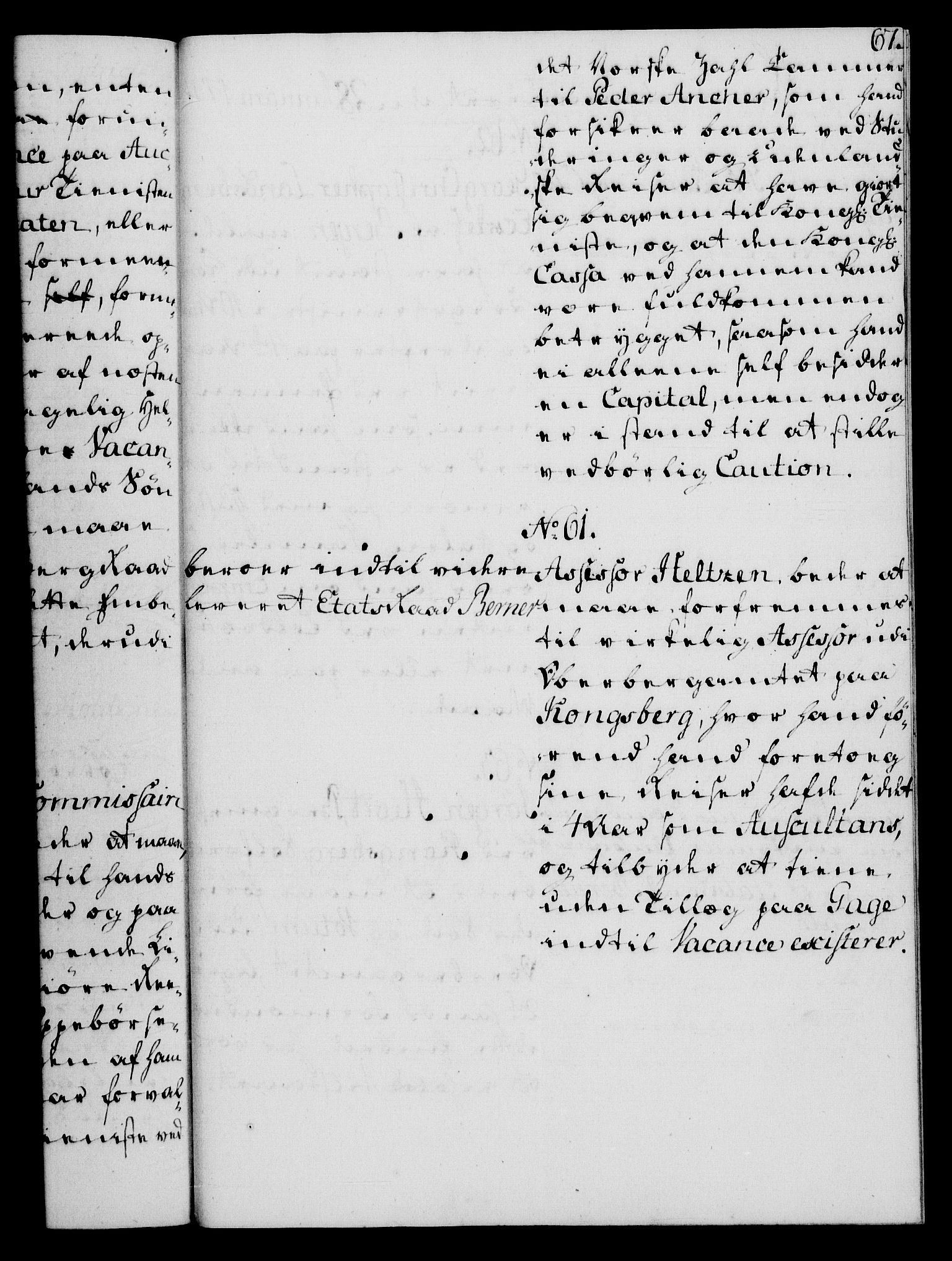 Rentekammeret, Kammerkanselliet, AV/RA-EA-3111/G/Gh/Gha/L0035: Norsk ekstraktmemorialprotokoll (merket RK 53.80), 1759-1771, p. 67