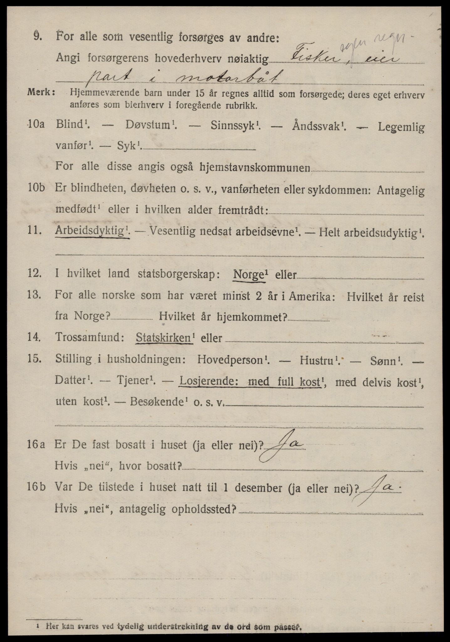 SAT, 1920 census for Borgund, 1920, p. 10773