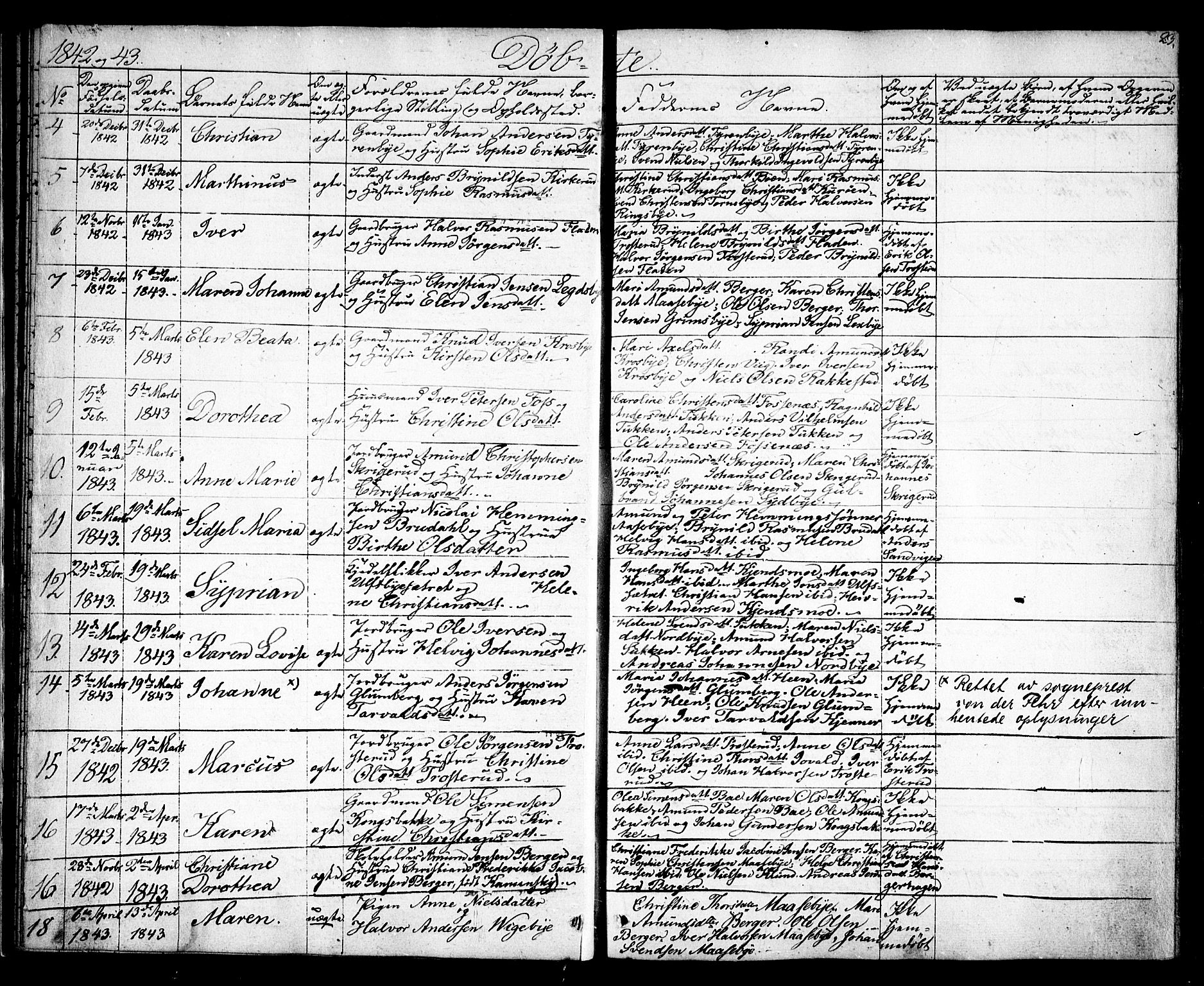 Rødenes prestekontor Kirkebøker, AV/SAO-A-2005/F/Fa/L0005: Parish register (official) no. I 5, 1838-1849, p. 23