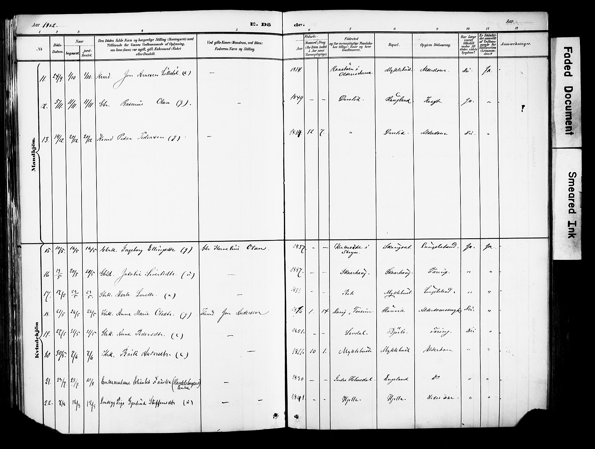 Eid sokneprestembete, AV/SAB-A-82301/H/Haa/Haab/L0001: Parish register (official) no. B 1, 1879-1906