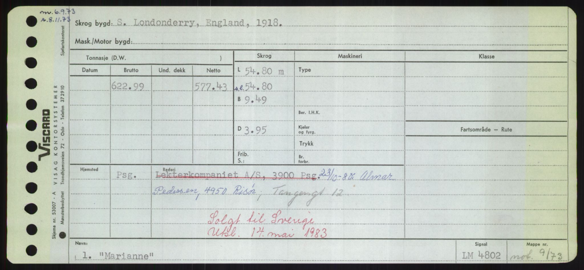 Sjøfartsdirektoratet med forløpere, Skipsmålingen, AV/RA-S-1627/H/Hd/L0024: Fartøy, M-Mim, p. 233