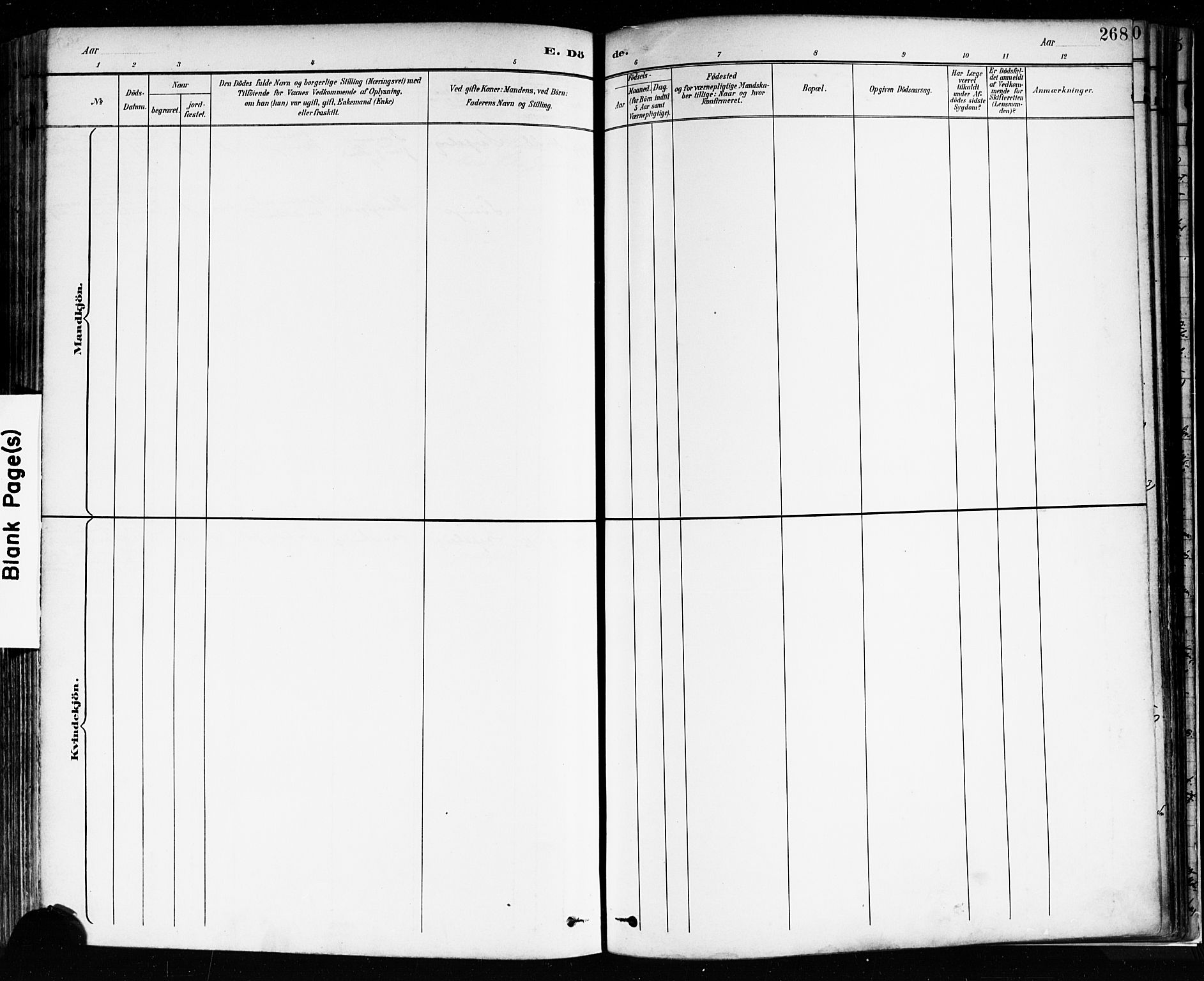 Sarpsborg prestekontor Kirkebøker, AV/SAO-A-2006/F/Fa/L0004: Parish register (official) no. 4, 1892-1899, p. 268