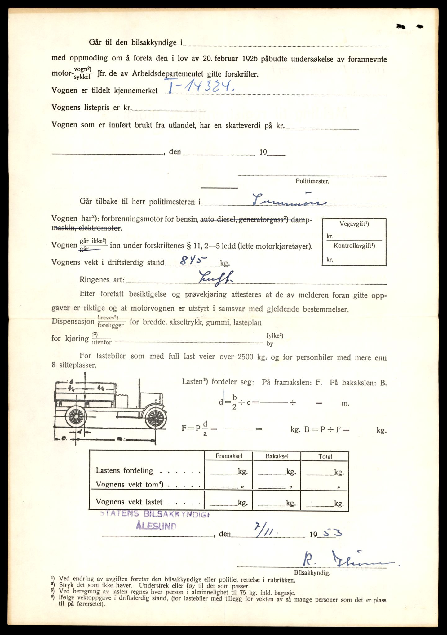 Møre og Romsdal vegkontor - Ålesund trafikkstasjon, AV/SAT-A-4099/F/Fe/L0045: Registreringskort for kjøretøy T 14320 - T 14444, 1927-1998, p. 156