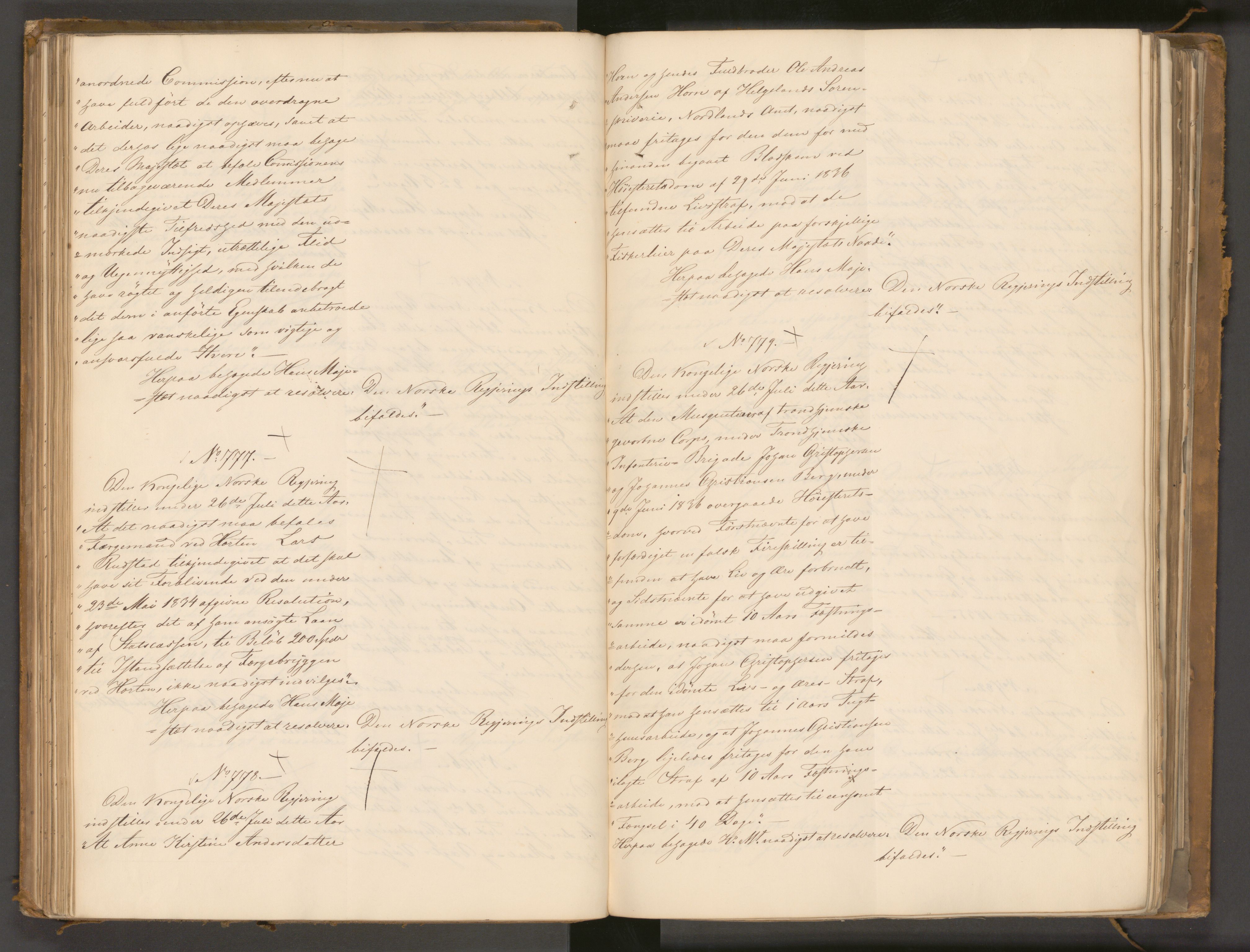 Statsrådssekretariatet, AV/RA-S-1001/A/Ab/L0043: Kgl. res. nr. 632-1192, 2. halvår, 1836