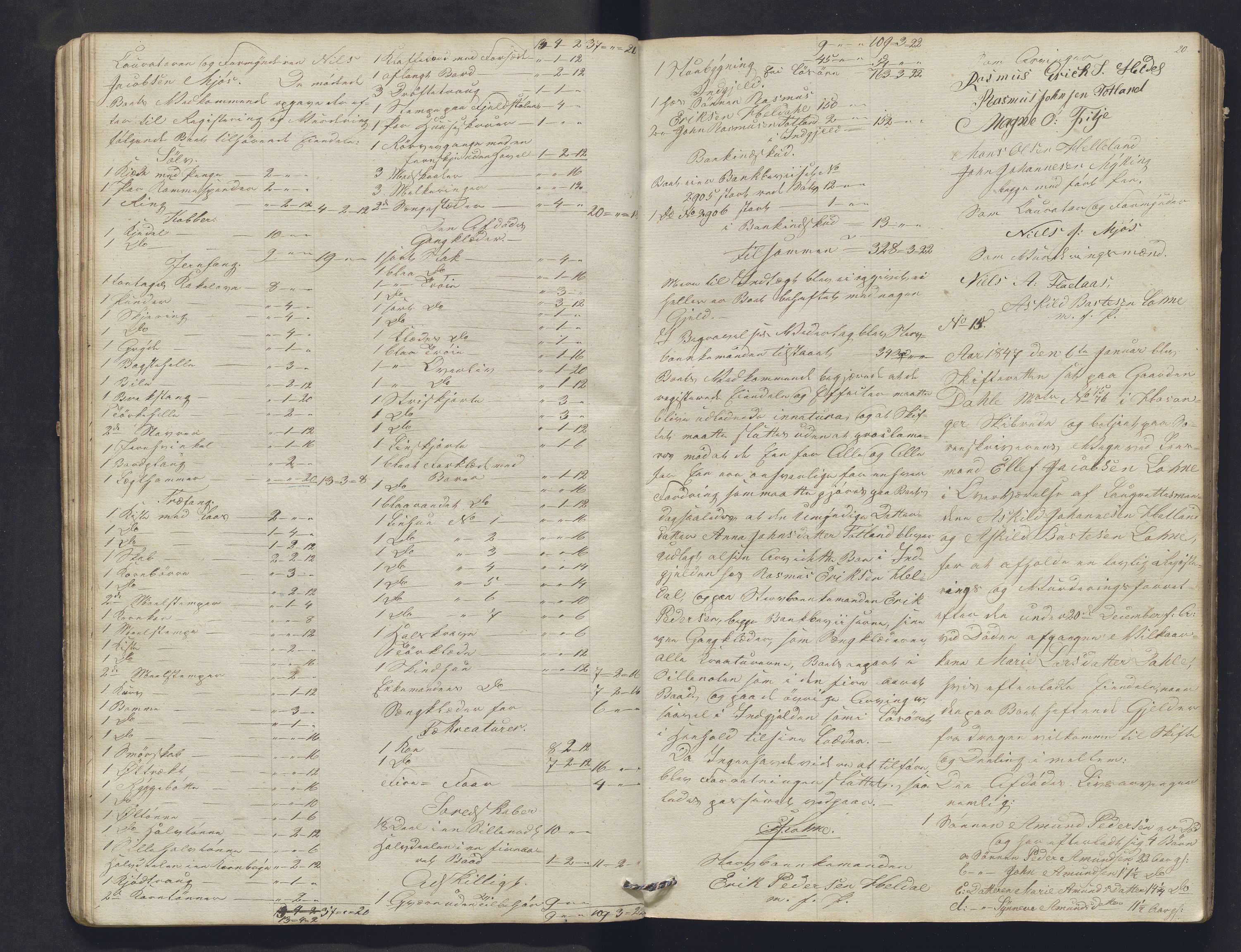 Nordhordland sorenskrivar, SAB/A-2901/1/H/Hb/L0013: Registreringsprotokollar, 1846-1852, p. 20