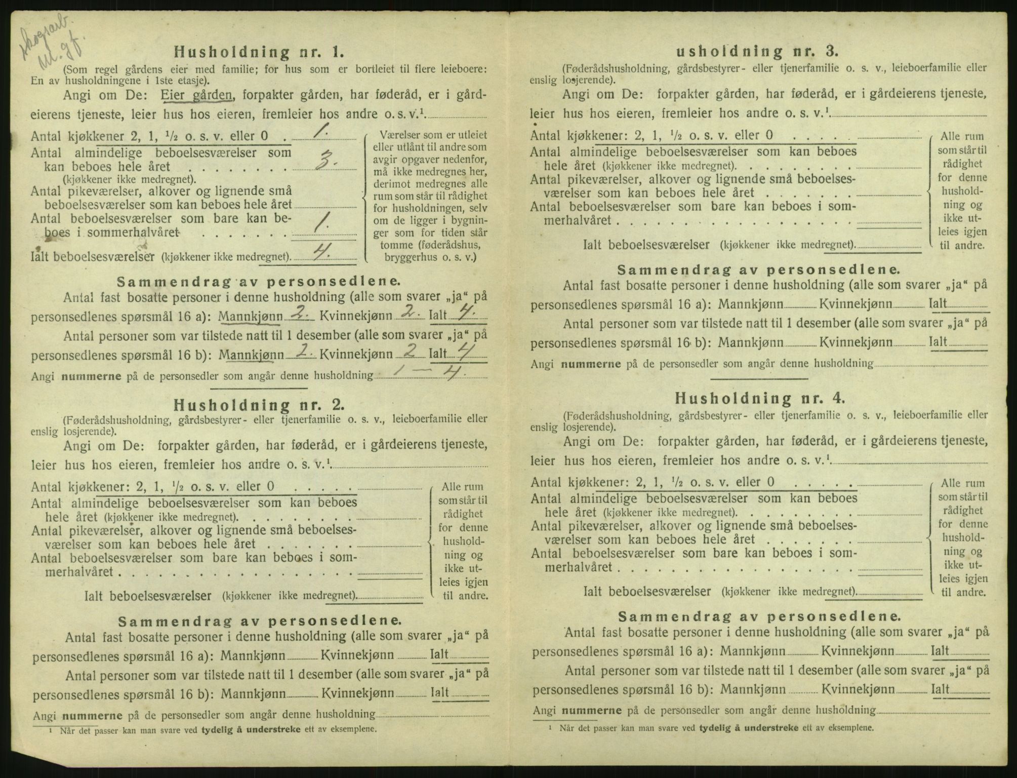 SAK, 1920 census for Gjøvdal, 1920, p. 125