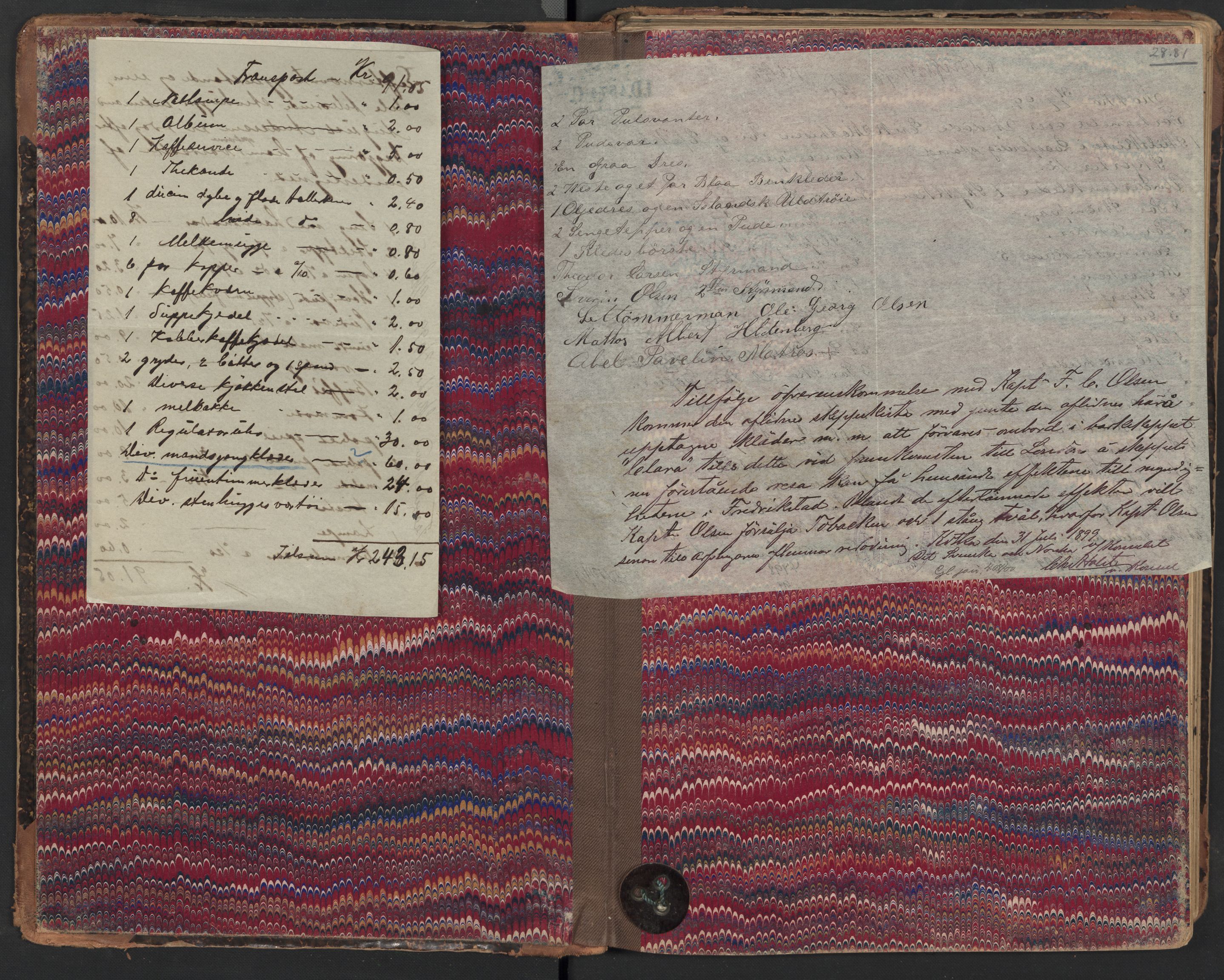 Glemmen lensmannskontor, AV/SAO-A-10123/H/Ha/Hab/L0004: Registreringsprotokoller, 1891-1899