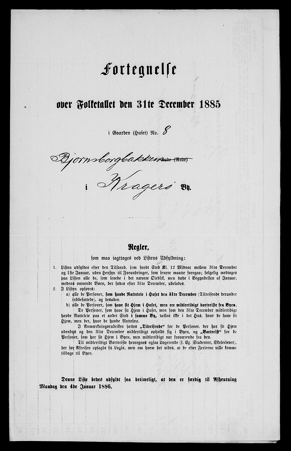 SAKO, 1885 census for 0801 Kragerø, 1885, p. 903