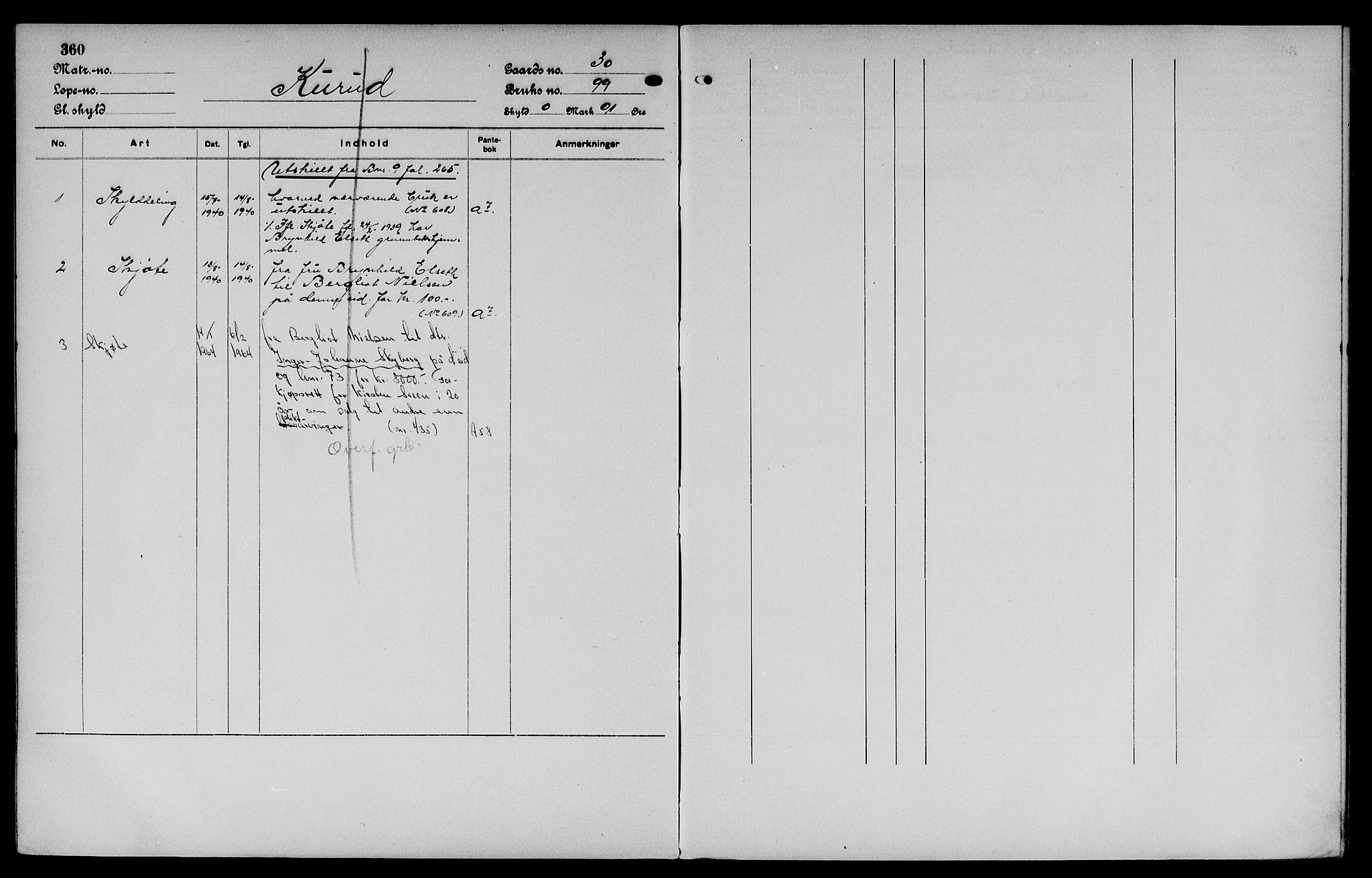 Vinger og Odal sorenskriveri, SAH/TING-022/H/Ha/Hac/Hacc/L0005: Mortgage register no. 3.5, 1923, p. 360