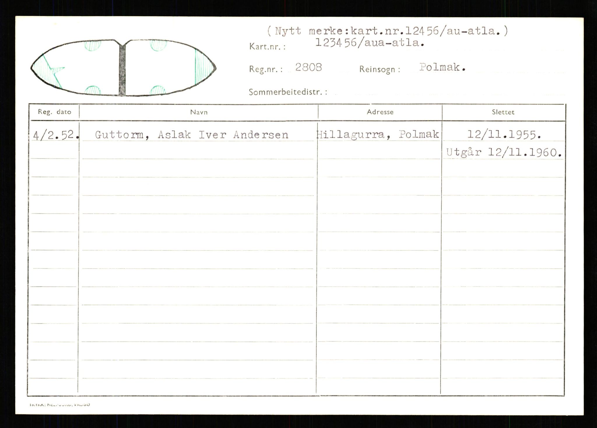 Lappefogden i Finnmark/Reindriftsforvaltningen Øst-Finnmark, AV/SATØ-S-1461/G/Ge/Gea/L0007: Slettede reinmerker: Karasjok, Kautokeino, Polmak og Varanger, 1934-1992, p. 220