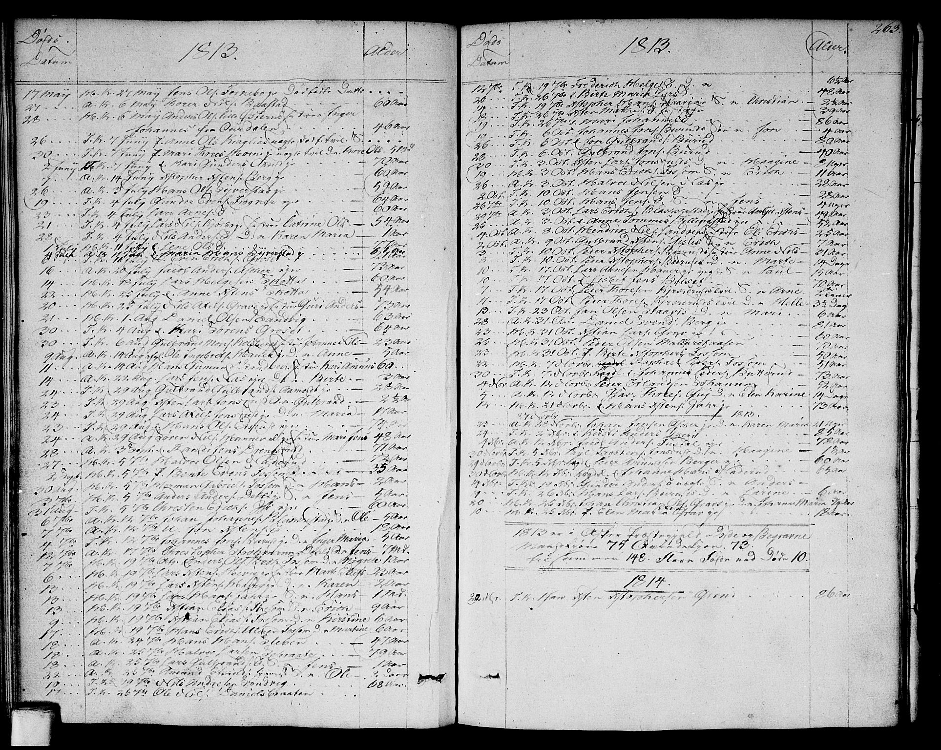 Asker prestekontor Kirkebøker, AV/SAO-A-10256a/F/Fa/L0005: Parish register (official) no. I 5, 1807-1813, p. 263