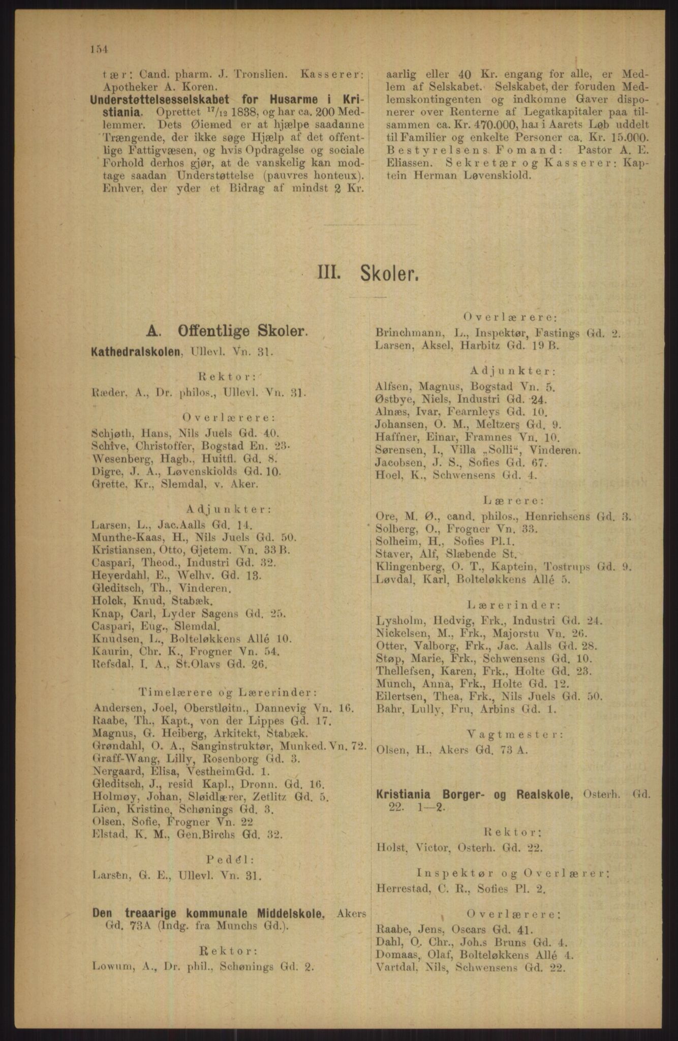 Kristiania/Oslo adressebok, PUBL/-, 1911, p. 154