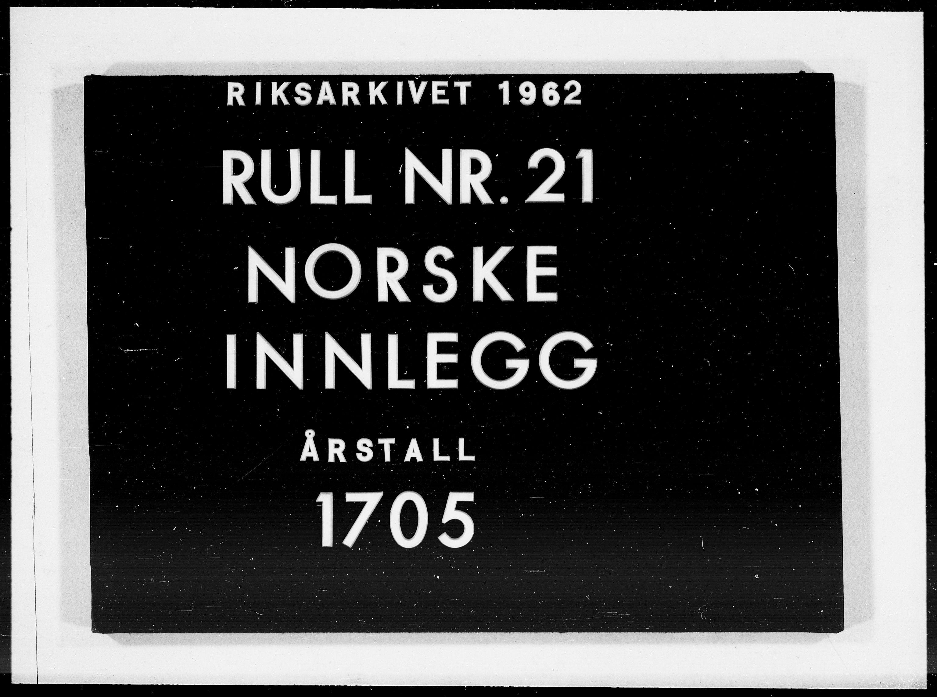 Danske Kanselli 1572-1799, AV/RA-EA-3023/F/Fc/Fcc/Fcca/L0058: Norske innlegg 1572-1799, 1705, p. 445