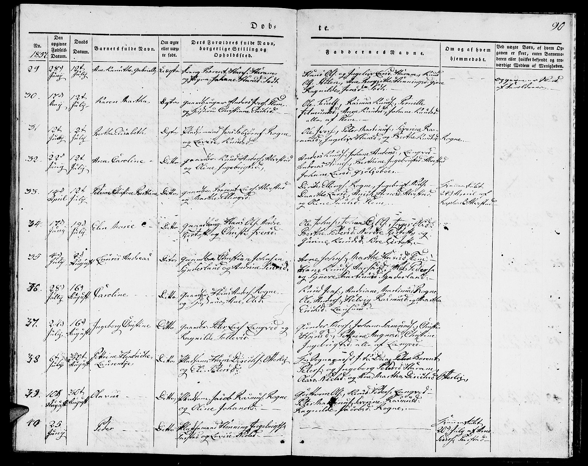 Ministerialprotokoller, klokkerbøker og fødselsregistre - Møre og Romsdal, AV/SAT-A-1454/536/L0507: Parish register (copy) no. 536C02, 1839-1859, p. 90