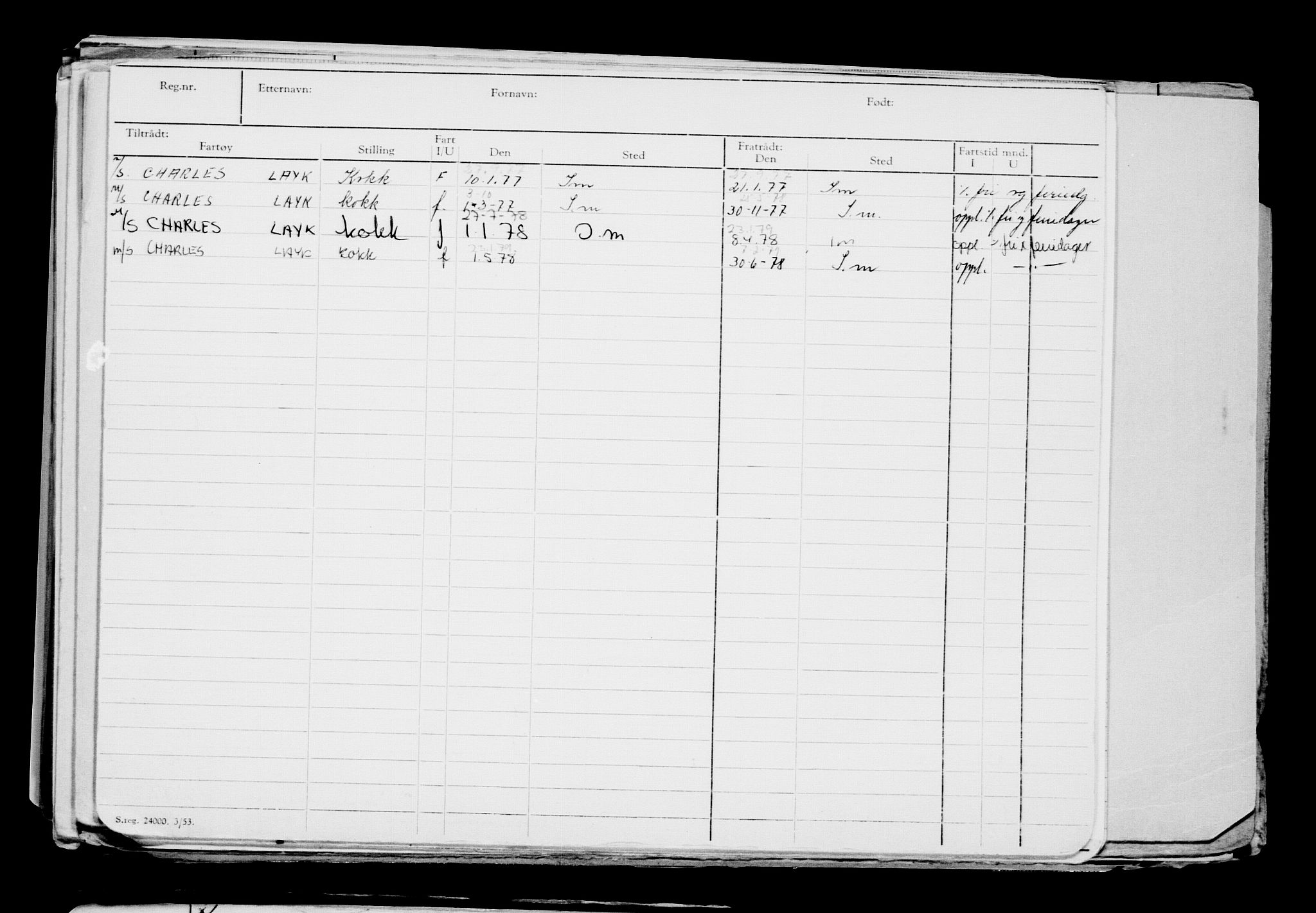 Direktoratet for sjømenn, AV/RA-S-3545/G/Gb/L0202: Hovedkort, 1922, p. 433