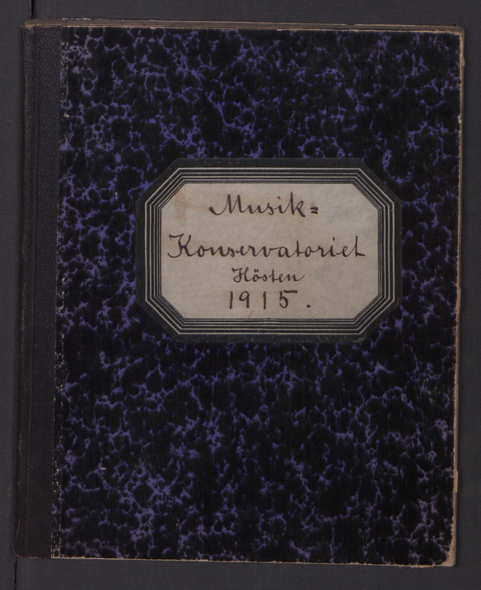 Musikkonservatoriet i Oslo, AV/RA-PA-1761/F/Fa/L0004/0008: Oversikt over lærere, elever, m.m. / Musikkonservatoriet - Høstsemesteret, 1915