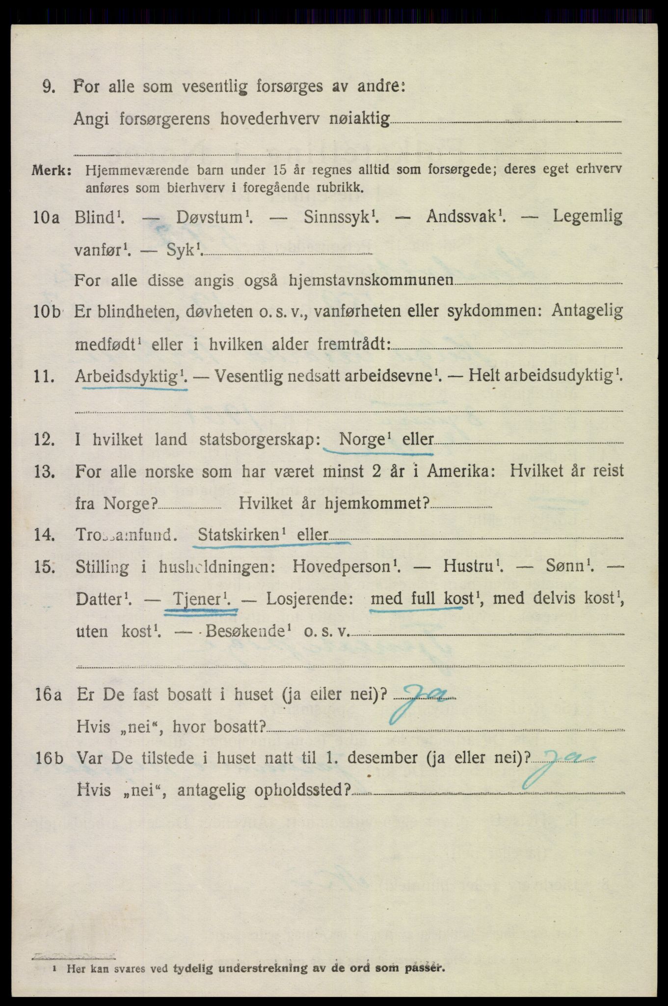 SAK, 1920 census for Landvik, 1920, p. 2947