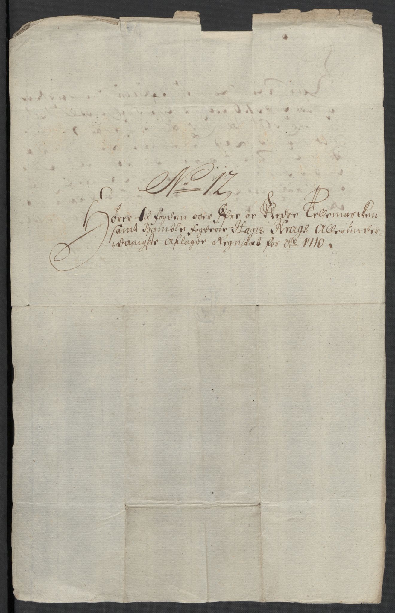 Rentekammeret inntil 1814, Reviderte regnskaper, Fogderegnskap, AV/RA-EA-4092/R36/L2119: Fogderegnskap Øvre og Nedre Telemark og Bamble, 1710, p. 72