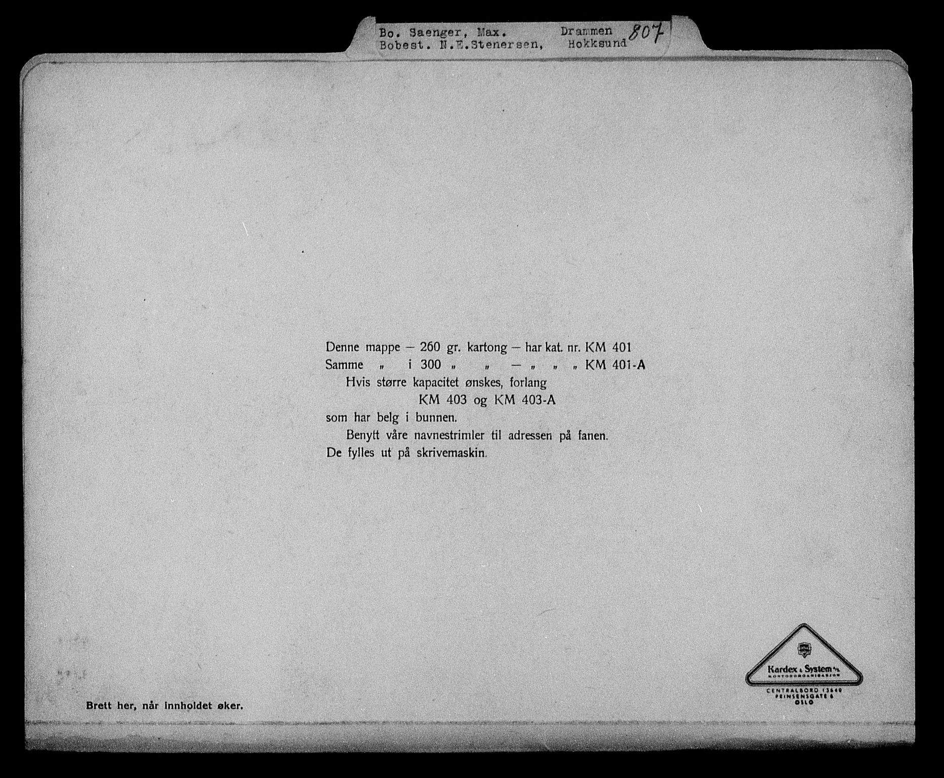 Justisdepartementet, Tilbakeføringskontoret for inndratte formuer, RA/S-1564/H/Hc/Hcd/L1005: --, 1945-1947, p. 186