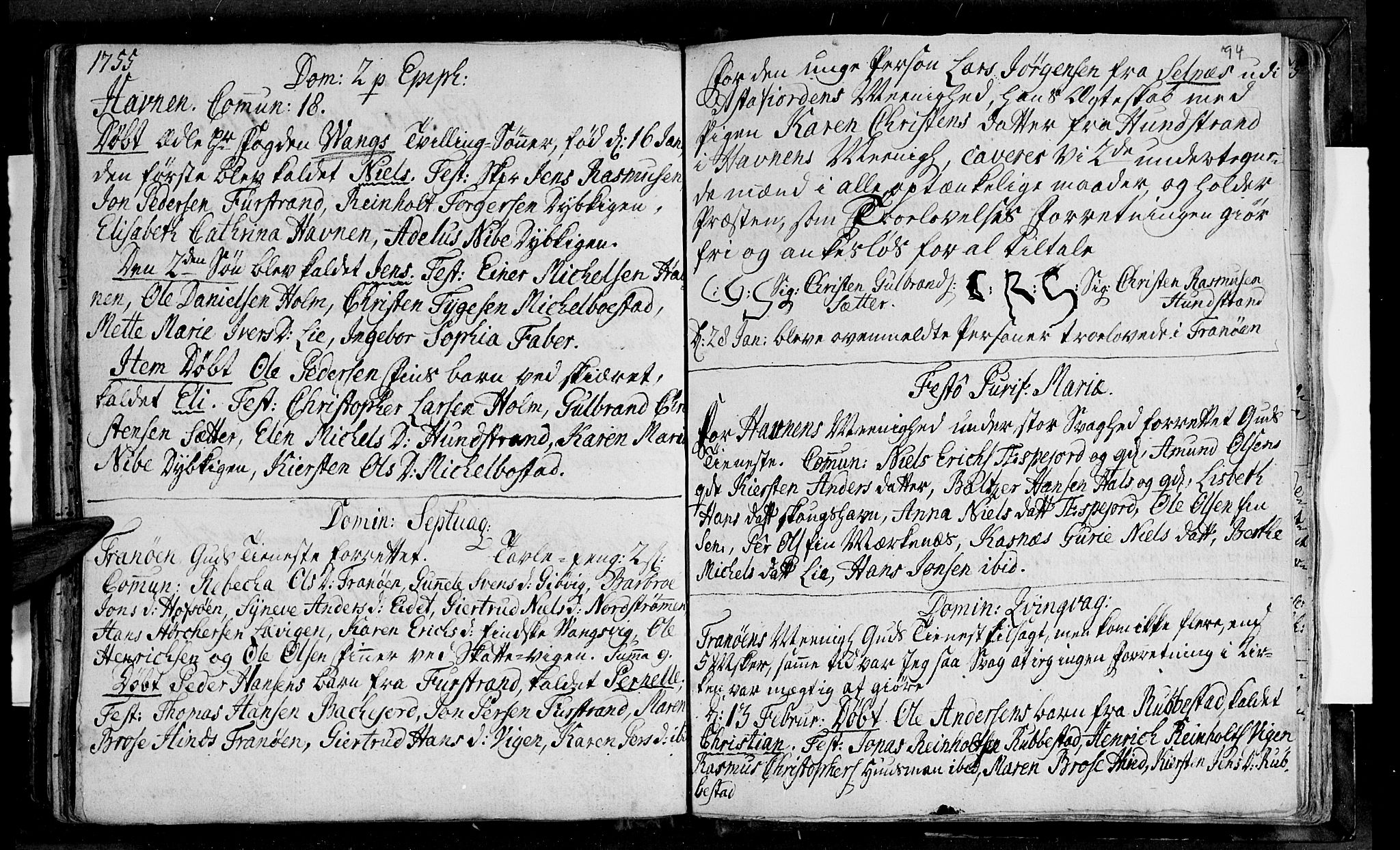 Ibestad sokneprestembete, AV/SATØ-S-0077/H/Ha/Haa/L0001kirke: Parish register (official) no. 1, 1744-1757, p. 94