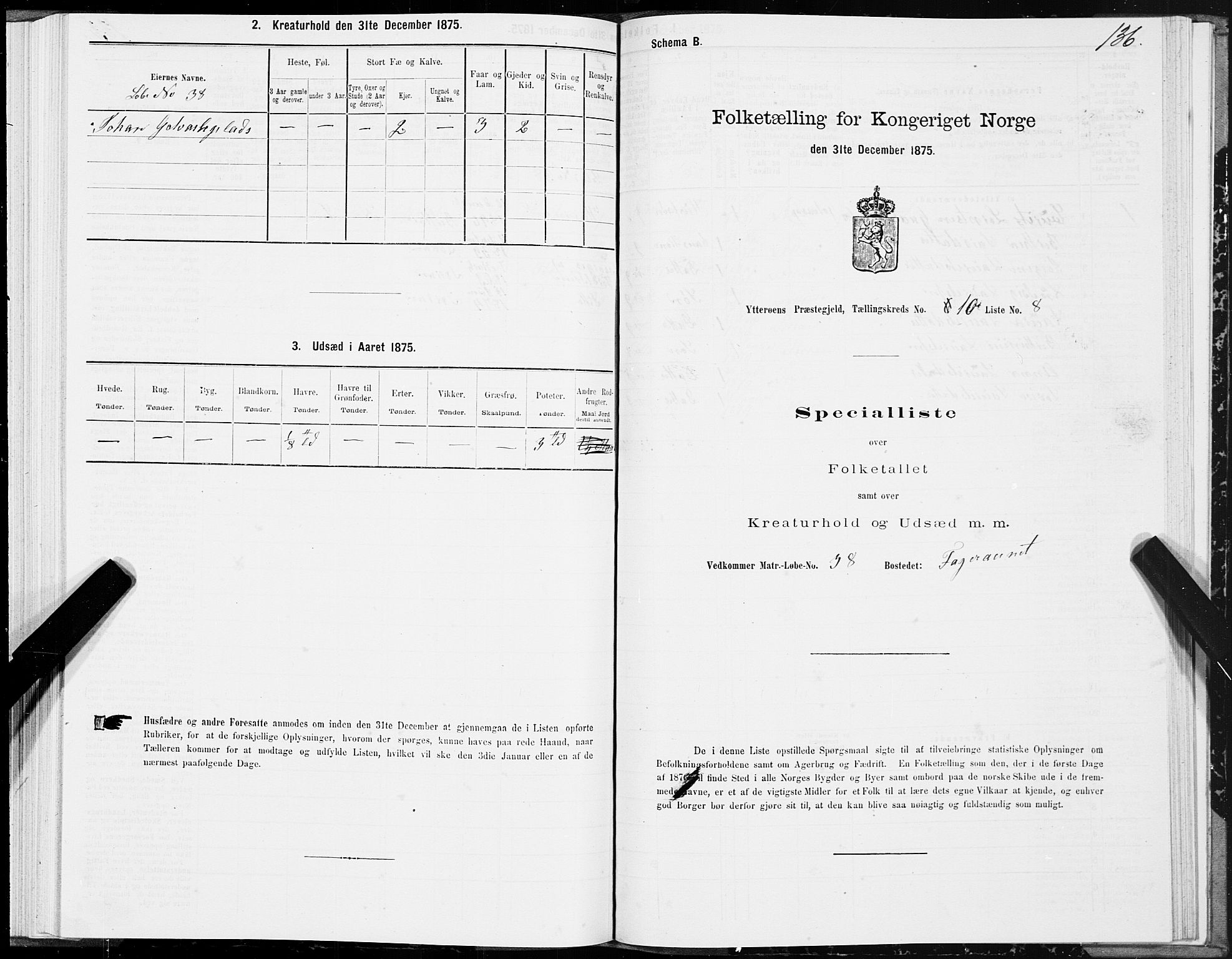 SAT, 1875 census for 1722P Ytterøy, 1875, p. 5136