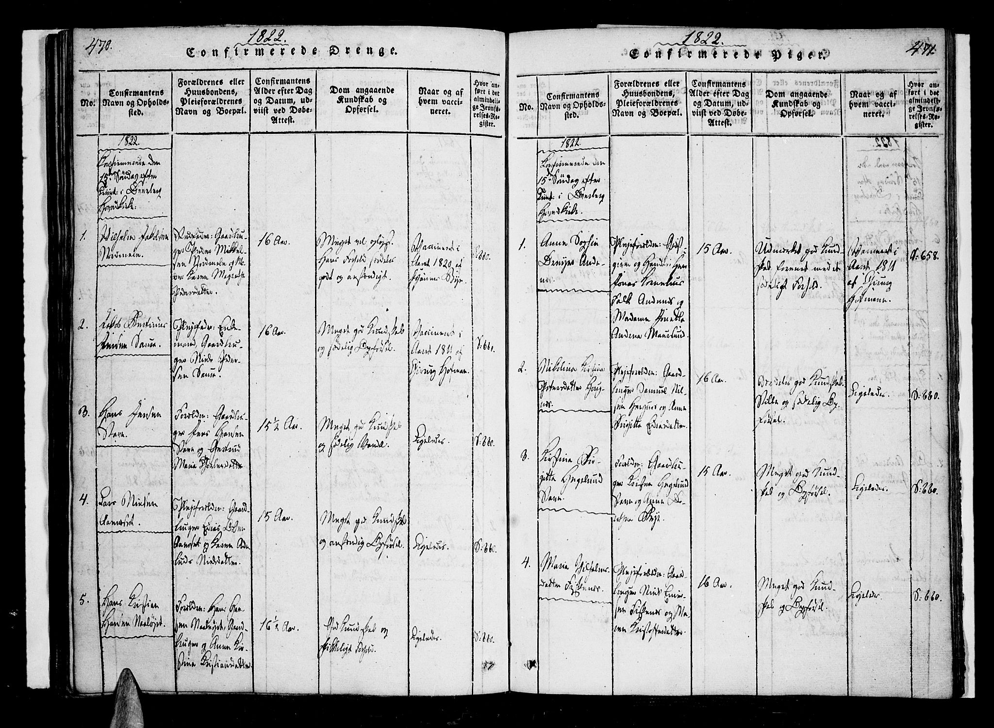 Ministerialprotokoller, klokkerbøker og fødselsregistre - Nordland, SAT/A-1459/897/L1395: Parish register (official) no. 897A03, 1820-1841, p. 470-471