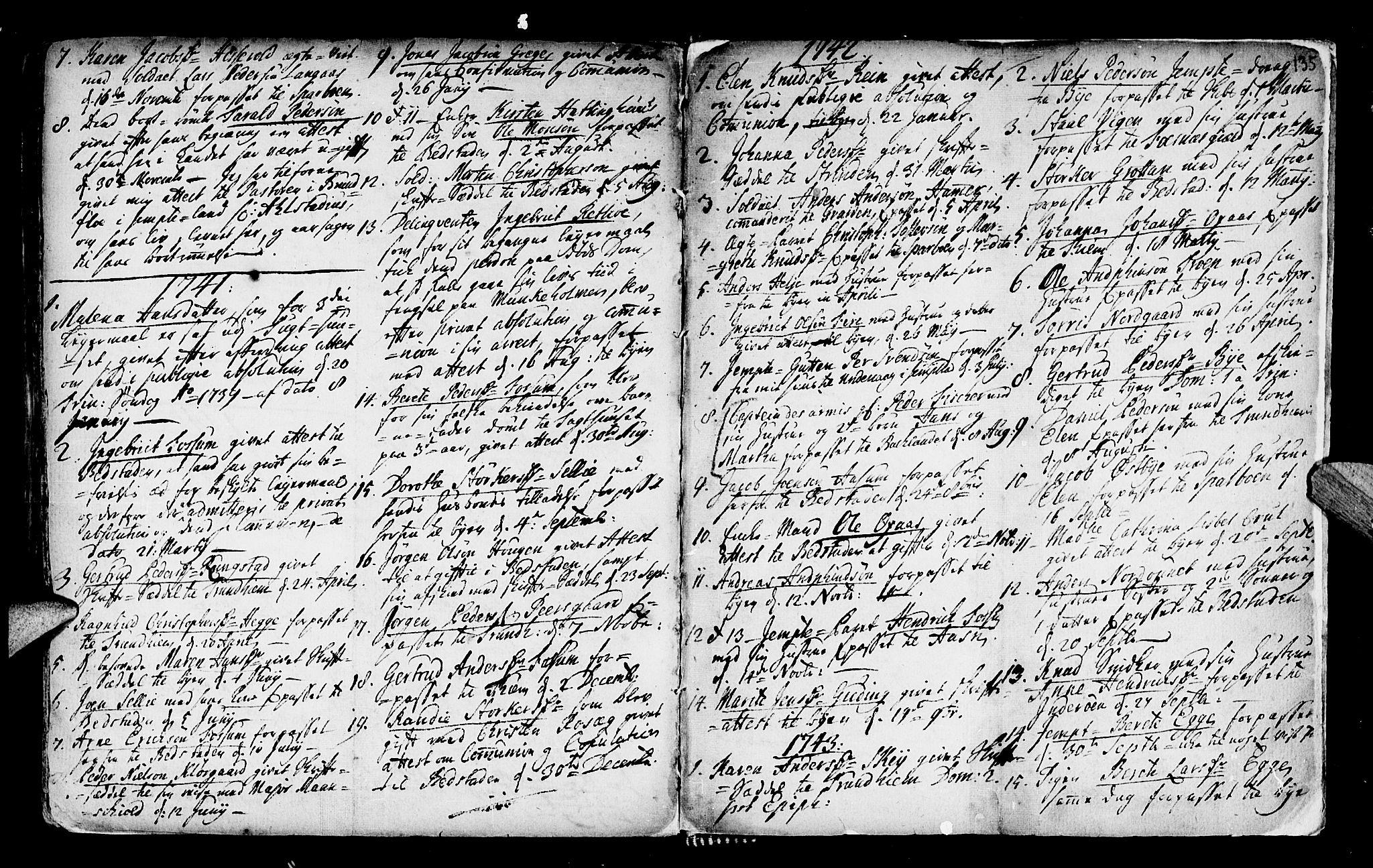 Ministerialprotokoller, klokkerbøker og fødselsregistre - Nord-Trøndelag, SAT/A-1458/746/L0439: Parish register (official) no. 746A01, 1688-1759, p. 135