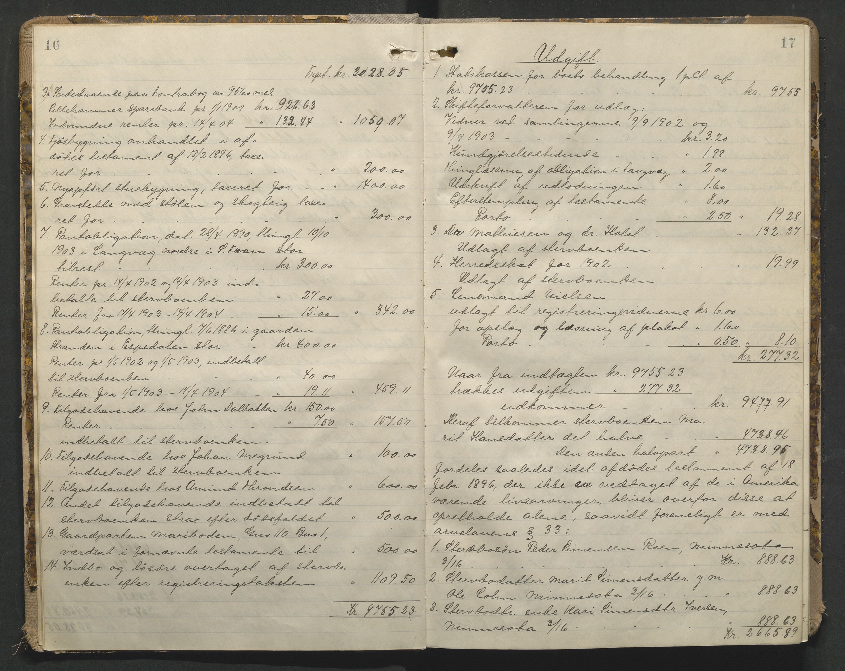 Sør-Gudbrandsdal tingrett, AV/SAH-TING-004/J/Ja/Jae/L0001: Skifteutlodningsprotokoll - landet, 1903-1912, p. 16-17