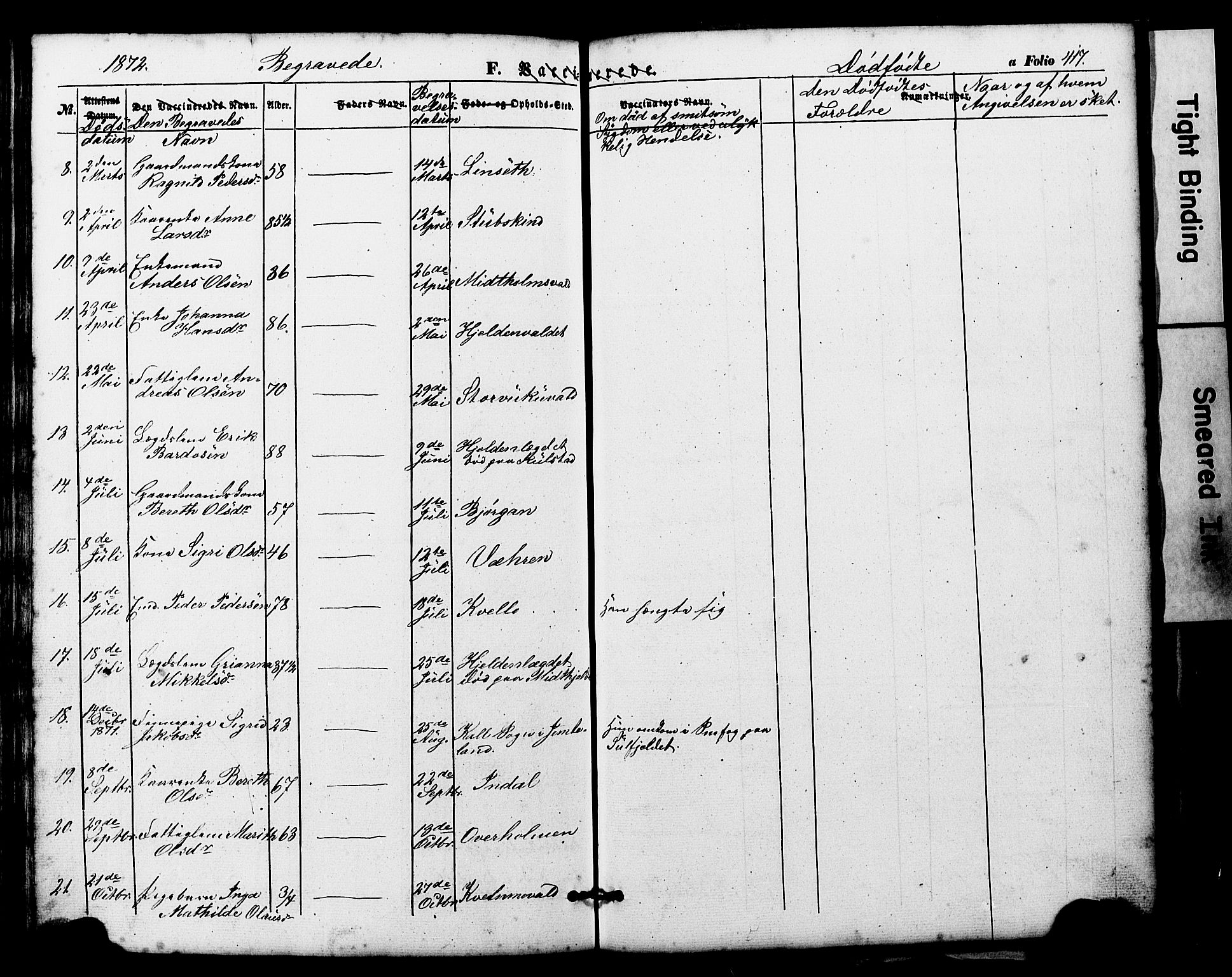 Ministerialprotokoller, klokkerbøker og fødselsregistre - Nord-Trøndelag, SAT/A-1458/724/L0268: Parish register (copy) no. 724C04, 1846-1878, p. 417