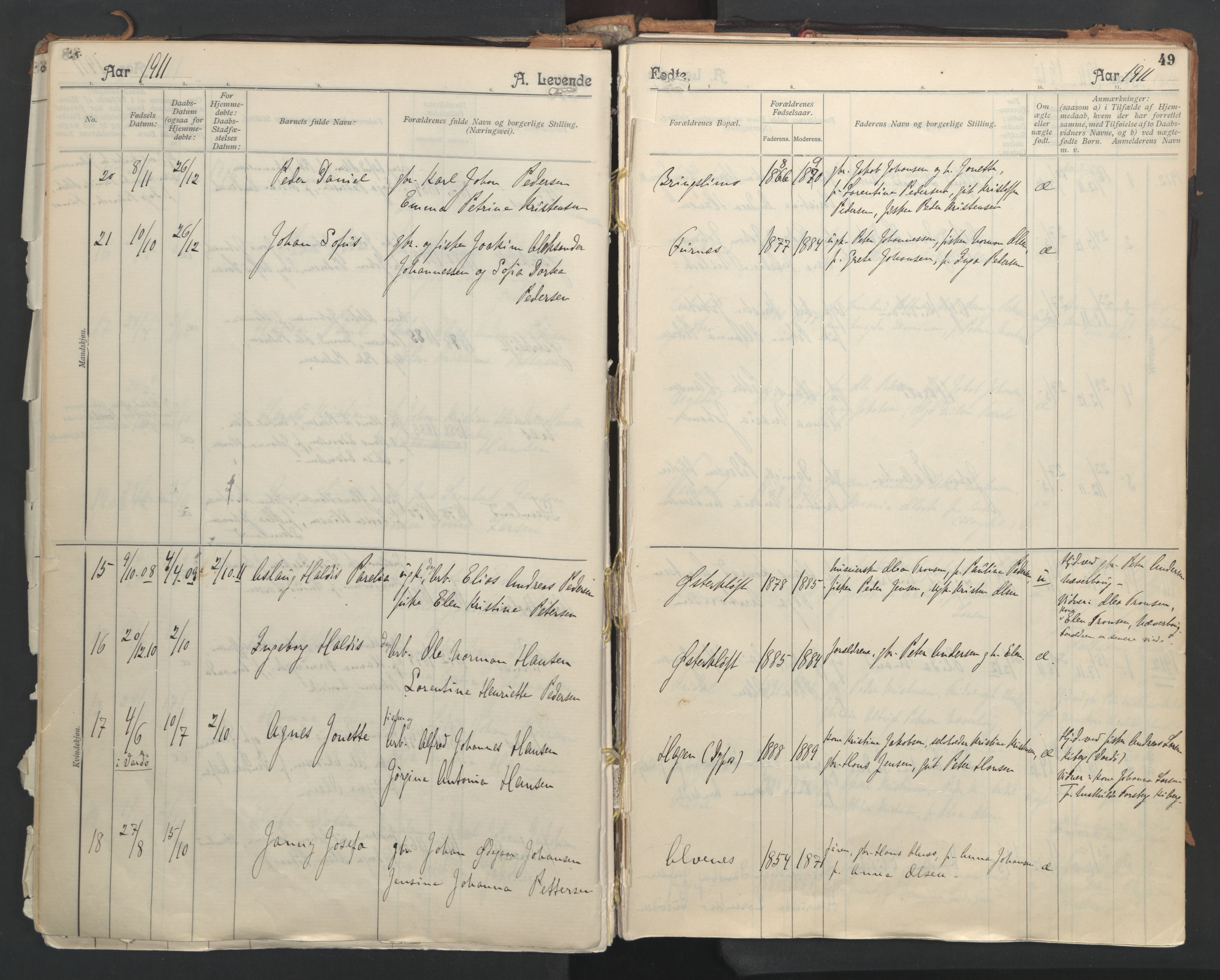 Ministerialprotokoller, klokkerbøker og fødselsregistre - Nordland, AV/SAT-A-1459/851/L0724: Parish register (official) no. 851A01, 1901-1922, p. 49