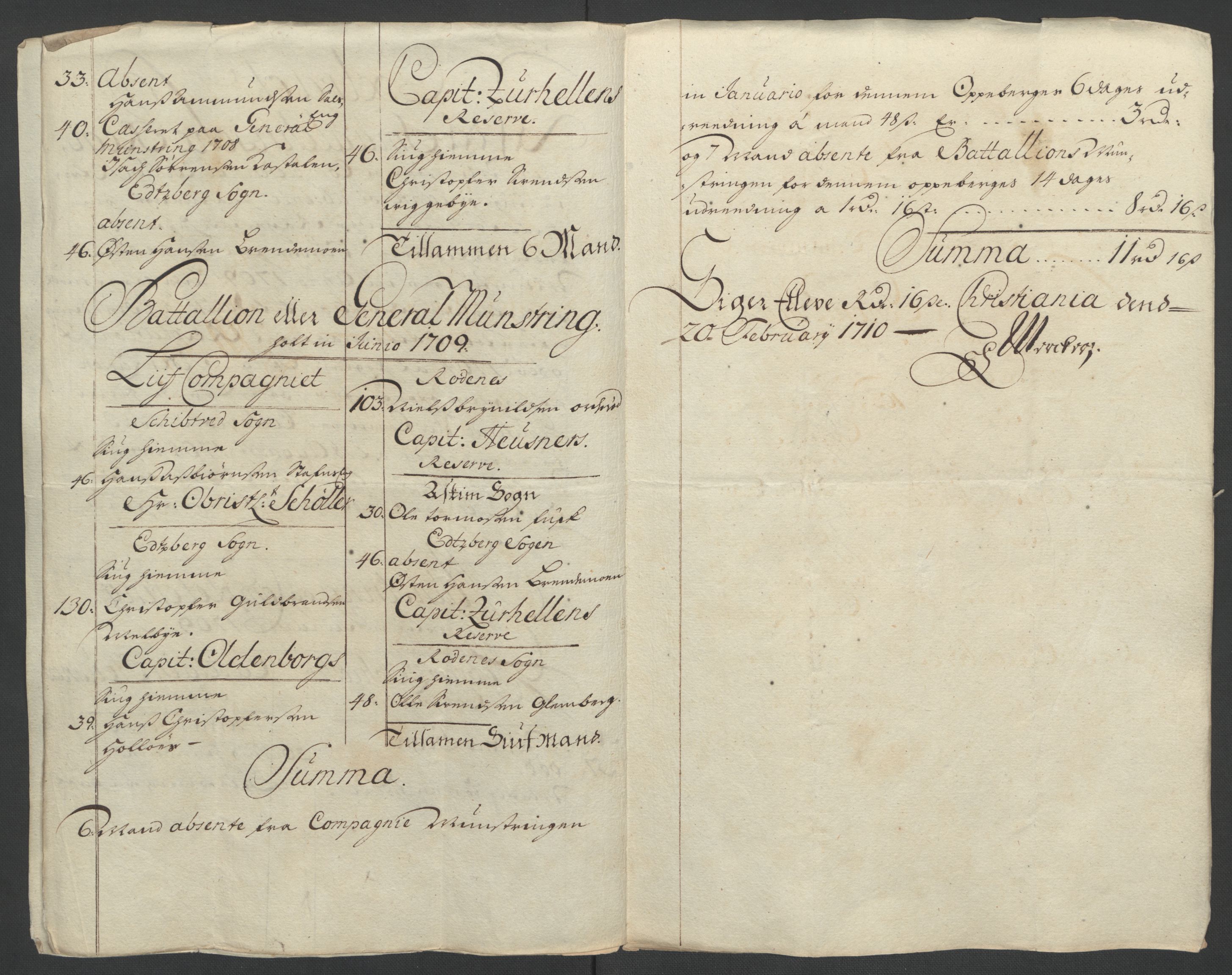 Rentekammeret inntil 1814, Reviderte regnskaper, Fogderegnskap, AV/RA-EA-4092/R07/L0302: Fogderegnskap Rakkestad, Heggen og Frøland, 1710, p. 236