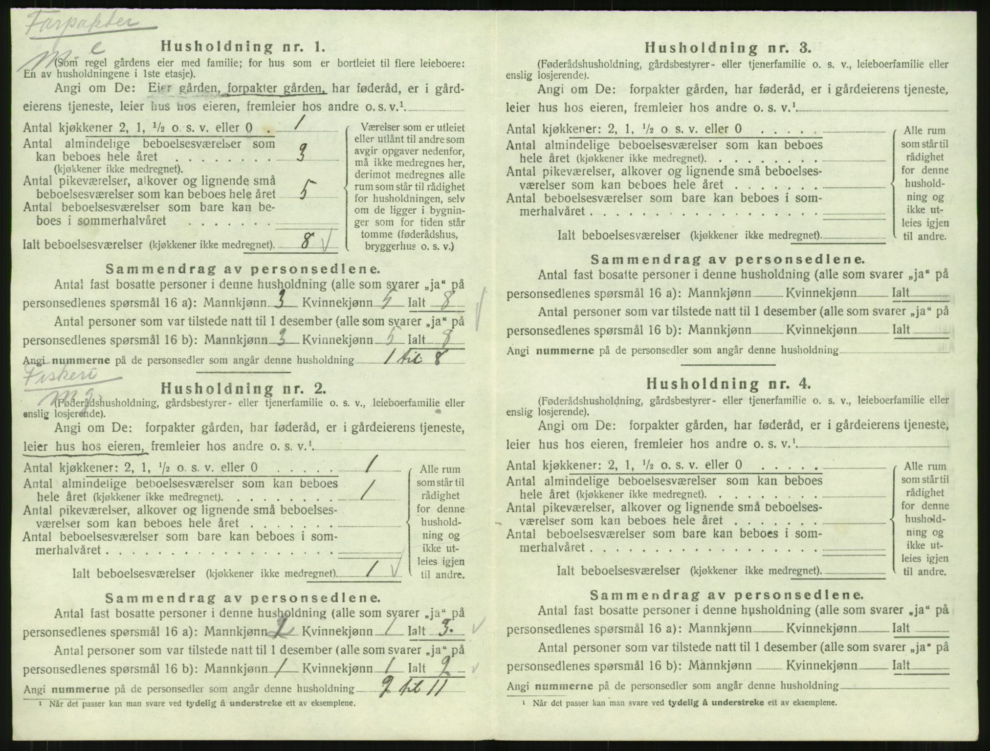 SAT, 1920 census for Stemshaug, 1920, p. 285