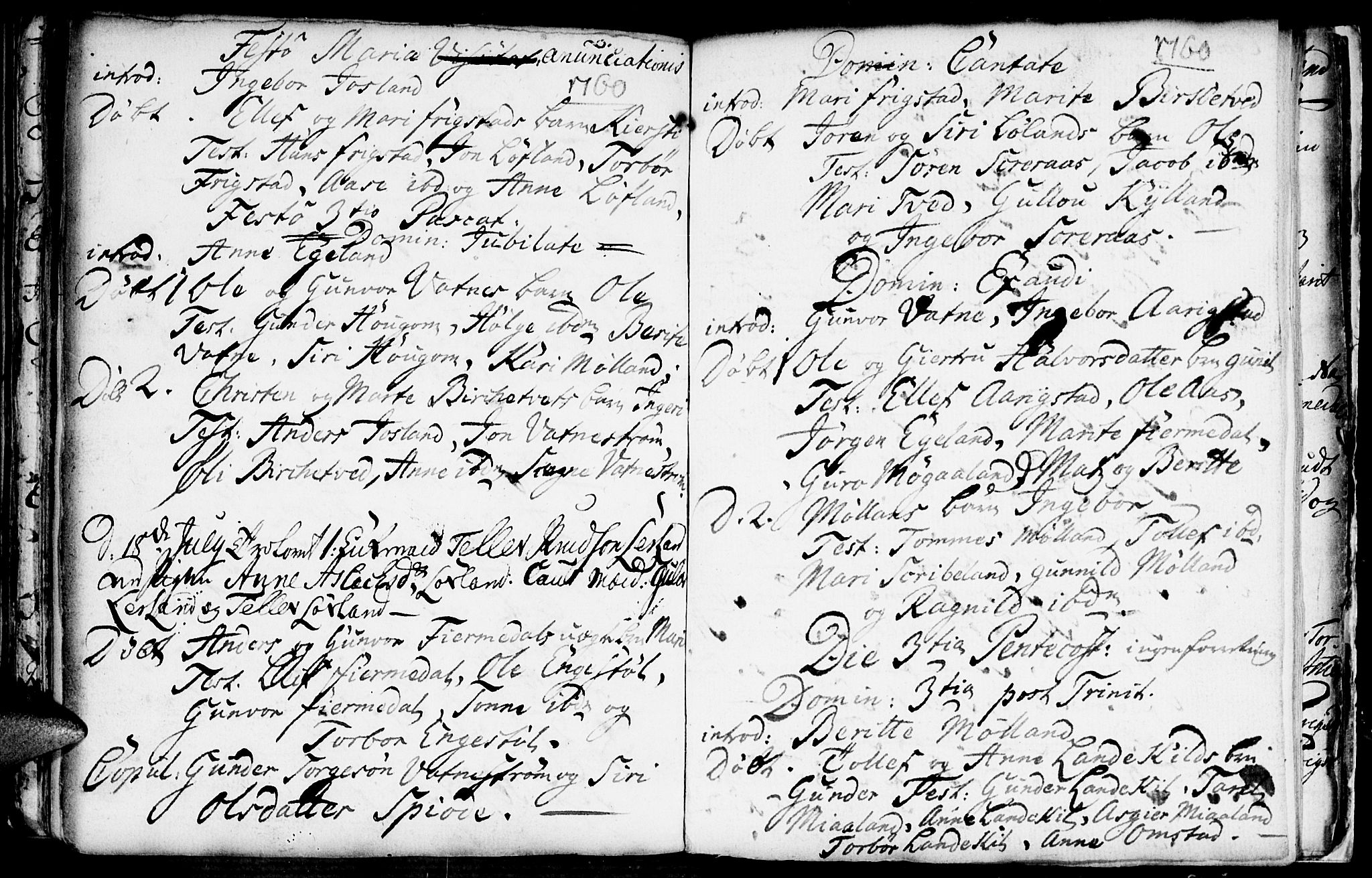 Evje sokneprestkontor, AV/SAK-1111-0008/F/Fa/Fac/L0001: Parish register (official) no. A 1, 1705-1764, p. 321-322