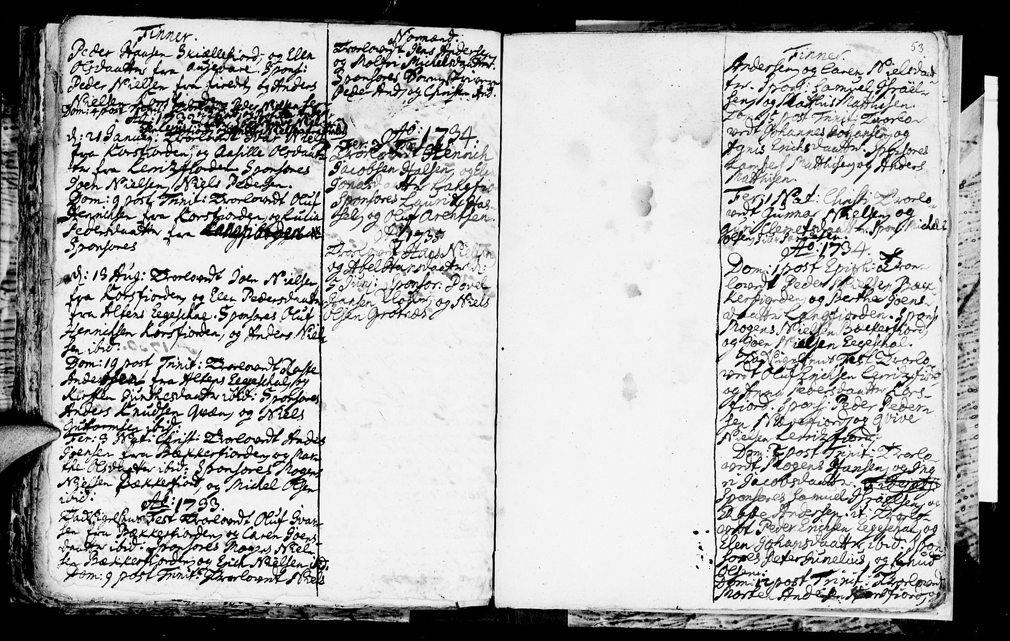 Talvik sokneprestkontor, SATØ/S-1337/H/Ha/L0002kirke: Parish register (official) no. 2, 1729-1735, p. 53