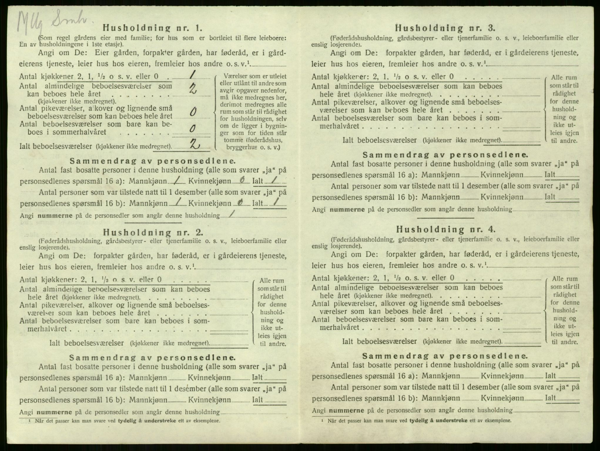 SAKO, 1920 census for Sandeherred, 1920, p. 3751