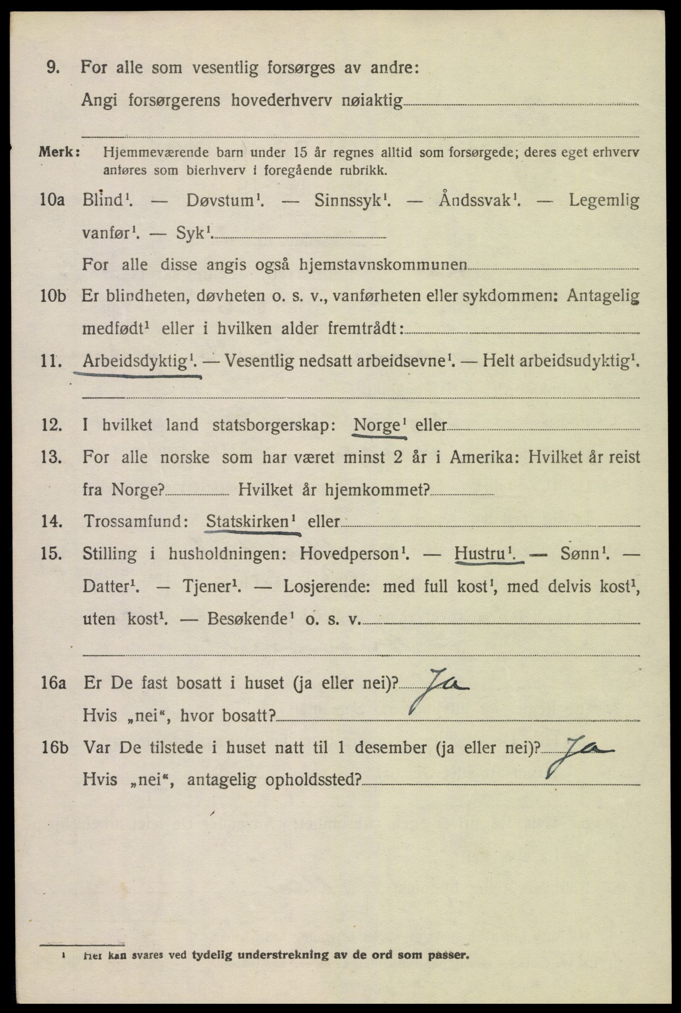 SAK, 1920 census for Hisøy, 1920, p. 3975