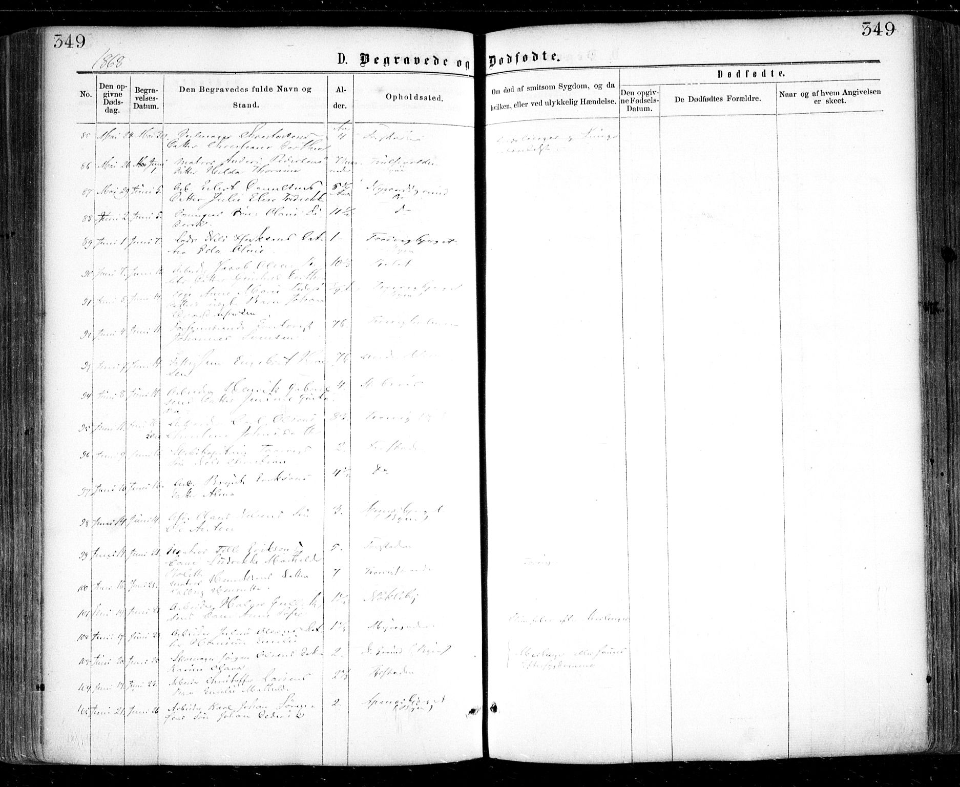 Glemmen prestekontor Kirkebøker, AV/SAO-A-10908/F/Fa/L0008: Parish register (official) no. 8, 1862-1871, p. 349