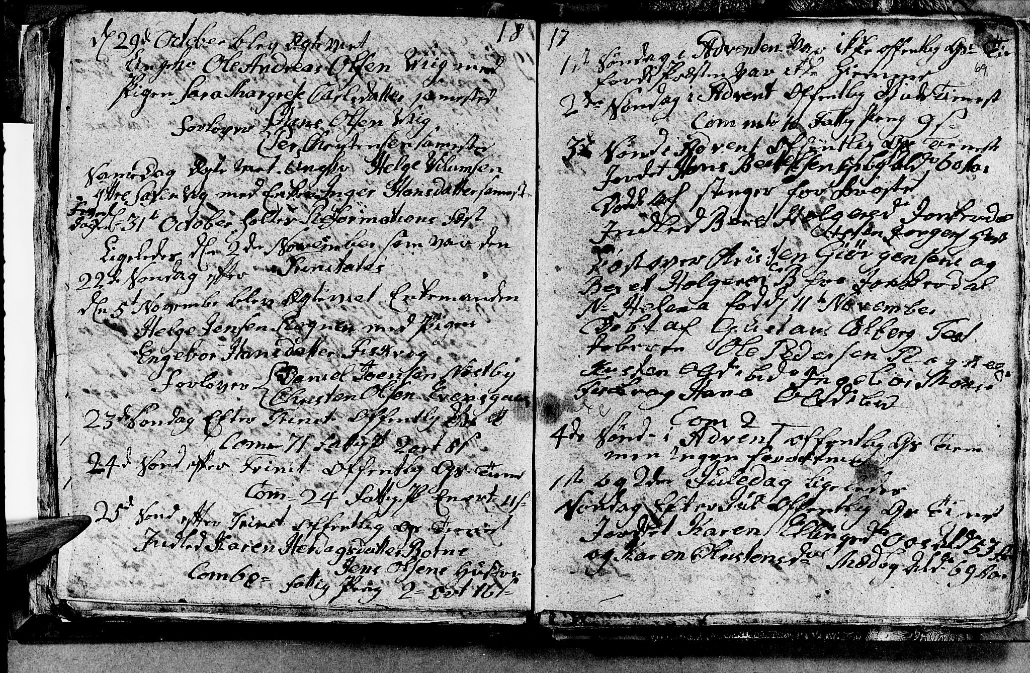 Ministerialprotokoller, klokkerbøker og fødselsregistre - Nordland, SAT/A-1459/847/L0675: Parish register (copy) no. 847C03, 1808-1820, p. 69