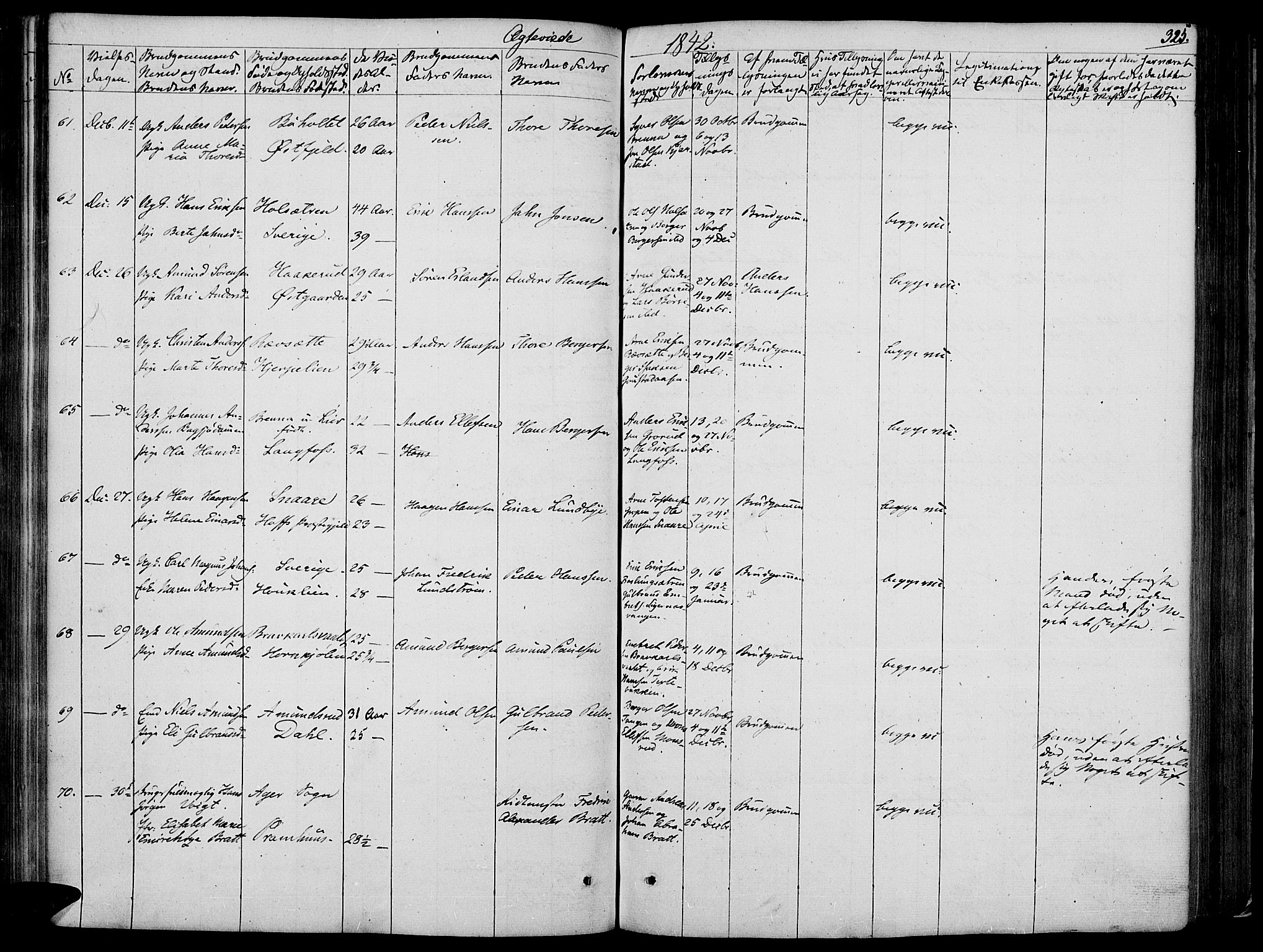 Vinger prestekontor, AV/SAH-PREST-024/H/Ha/Haa/L0008: Parish register (official) no. 8, 1839-1847, p. 325