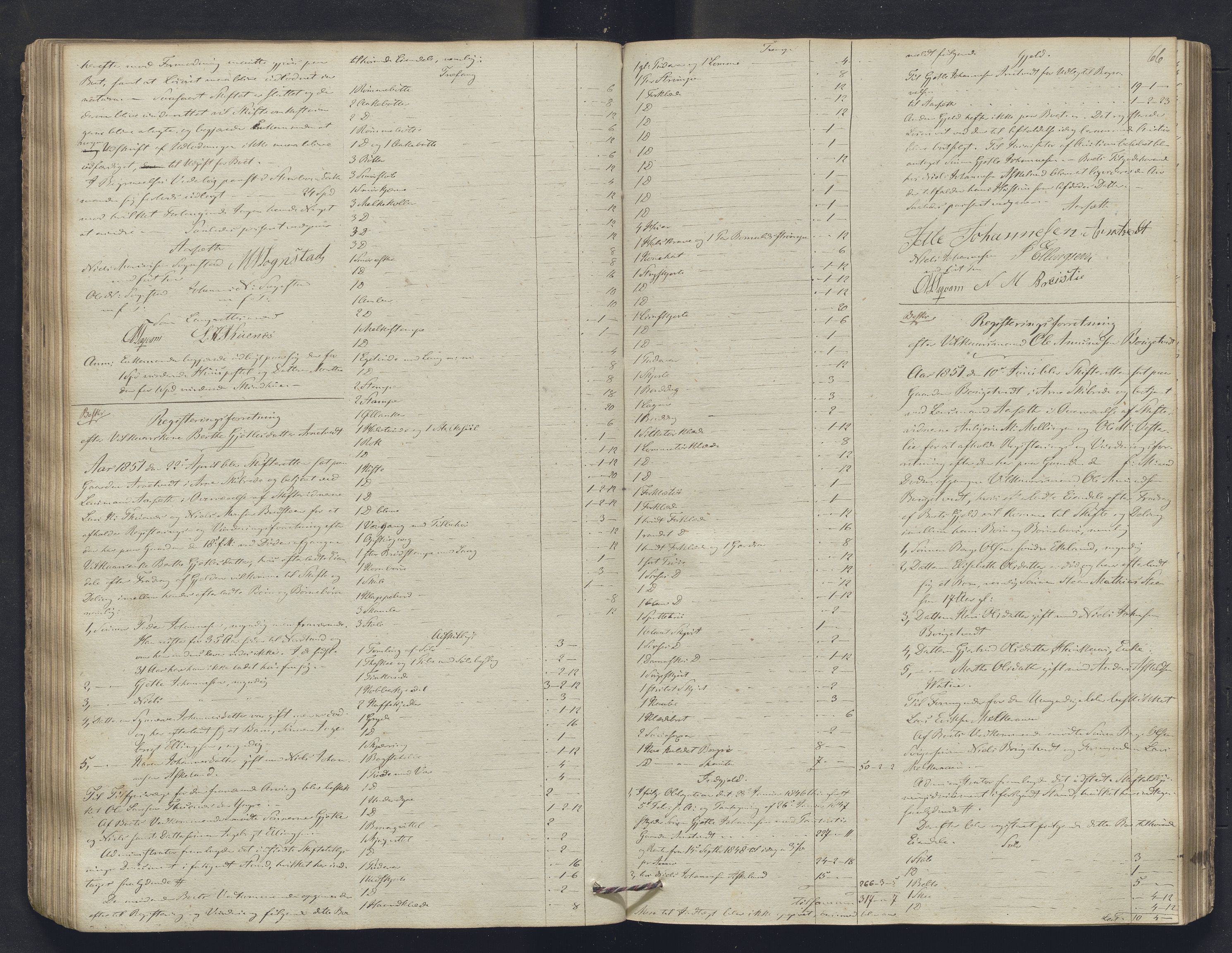 Nordhordland sorenskrivar, SAB/A-2901/1/H/Hb/L0004: Registreringsprotokollar, 1846-1852, p. 66