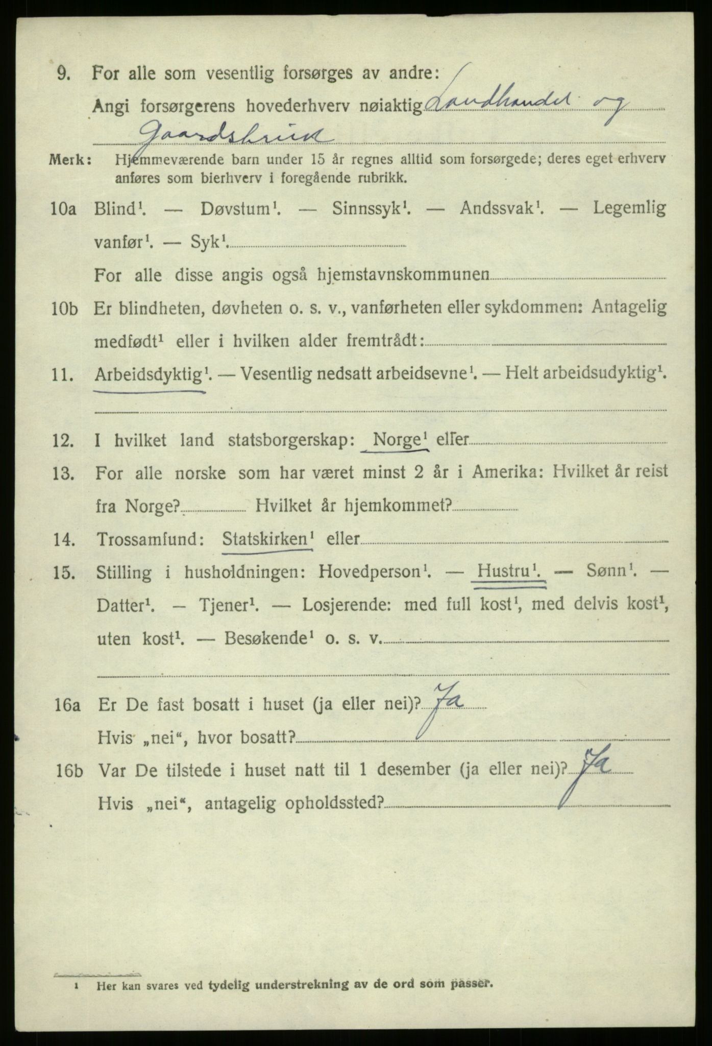 SAB, 1920 census for Bremanger, 1920, p. 6459