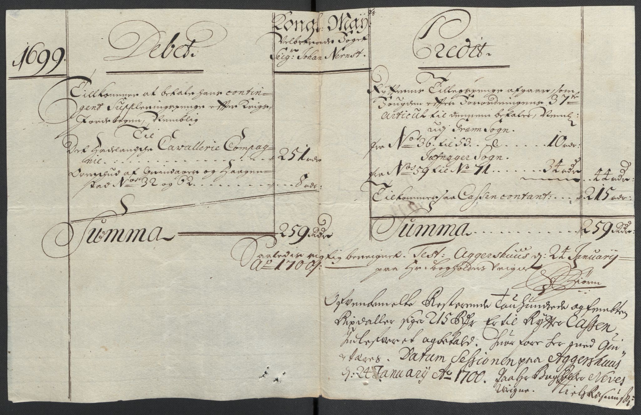 Rentekammeret inntil 1814, Reviderte regnskaper, Fogderegnskap, AV/RA-EA-4092/R18/L1297: Fogderegnskap Hadeland, Toten og Valdres, 1699, p. 371