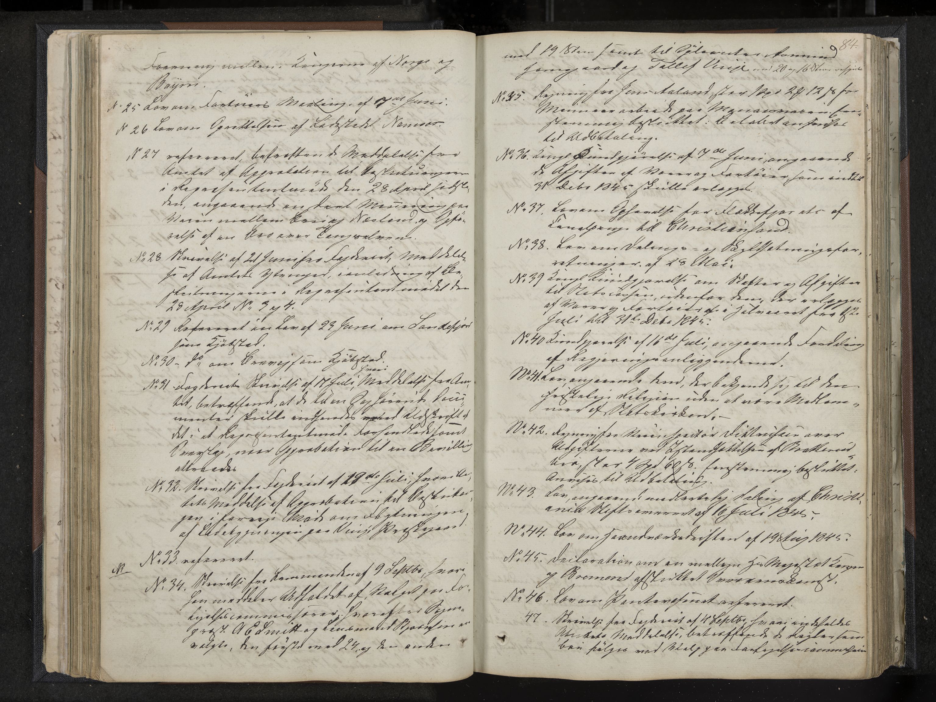 Vinje formannskap og sentraladministrasjon, IKAK/0834021-1/A/L0001: Møtebok, 1838-1889, p. 84