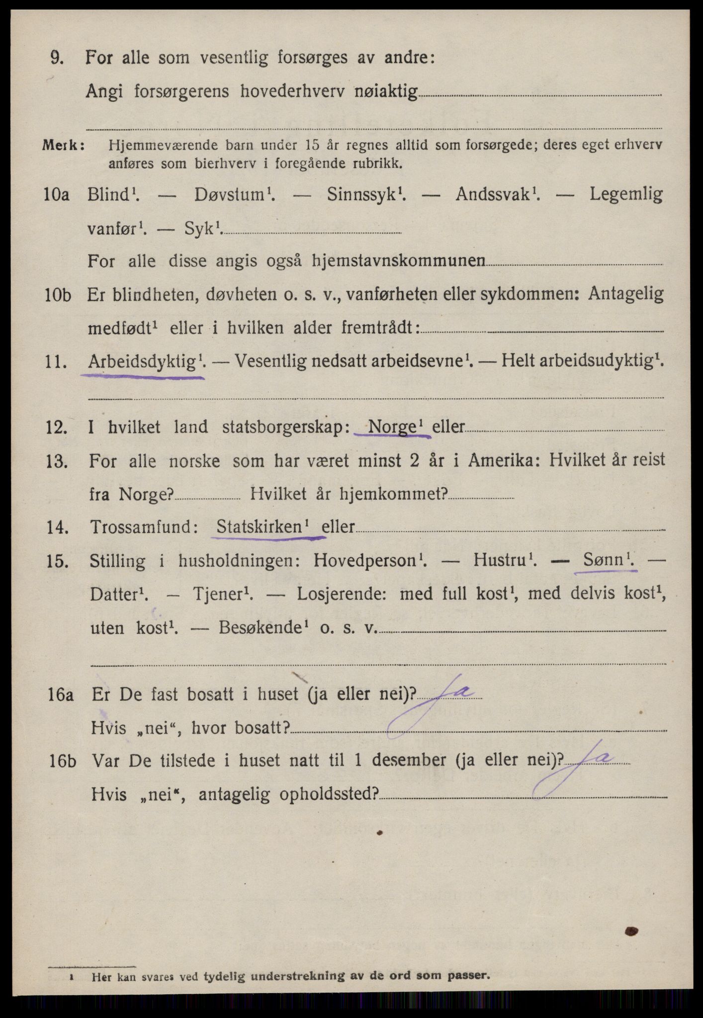 SAT, 1920 census for Bolsøy, 1920, p. 8968