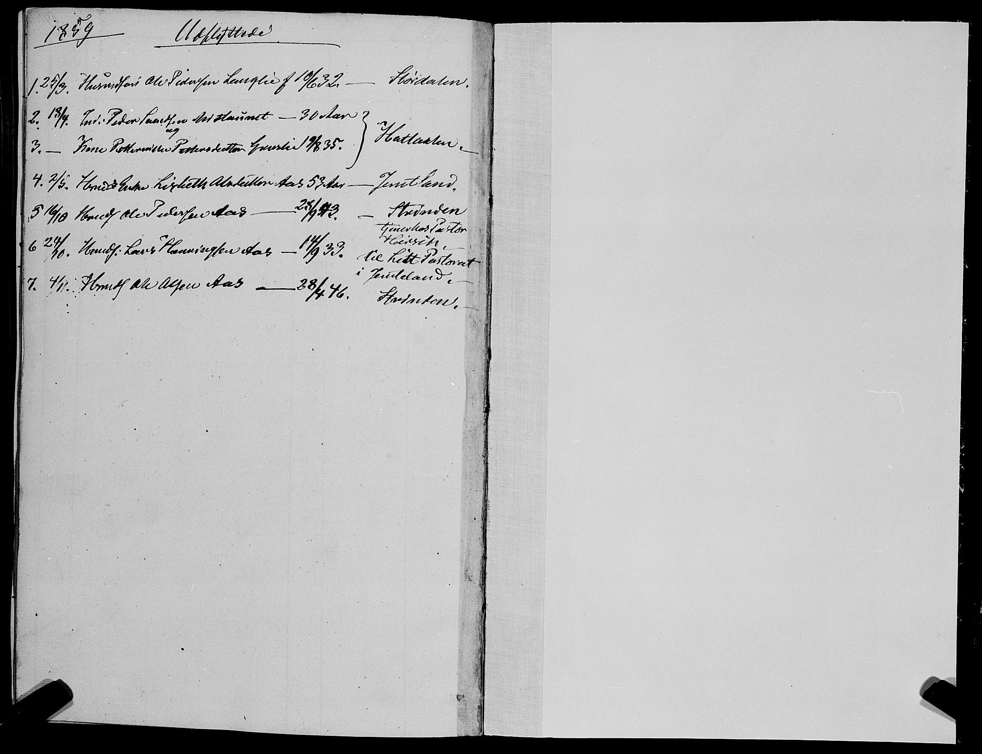 Ministerialprotokoller, klokkerbøker og fødselsregistre - Sør-Trøndelag, SAT/A-1456/695/L1145: Parish register (official) no. 695A06 /1, 1843-1859