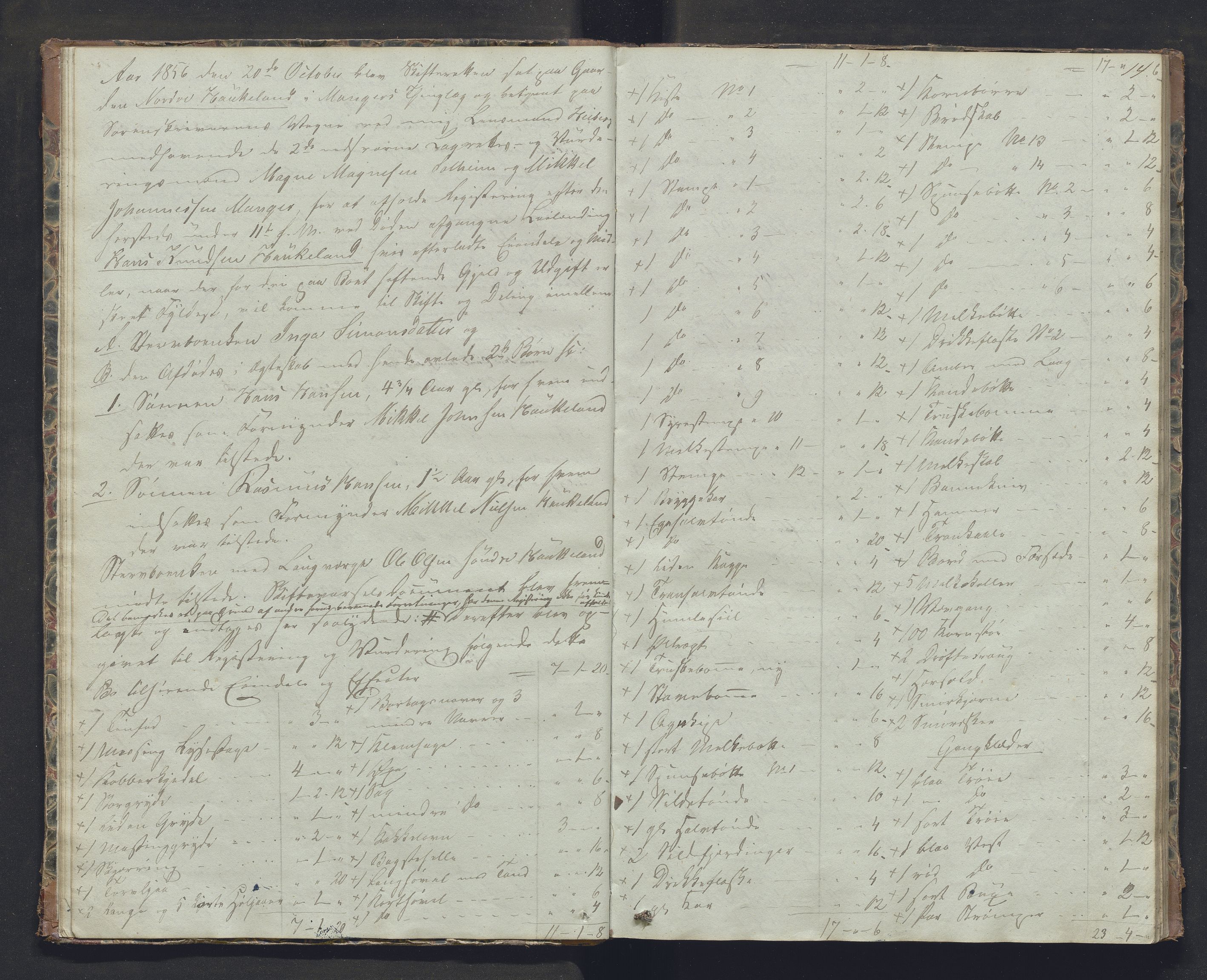 Nordhordland sorenskrivar, SAB/A-2901/1/H/Hb/L0019: Registreringsprotokollar, 1856-1859, p. 14