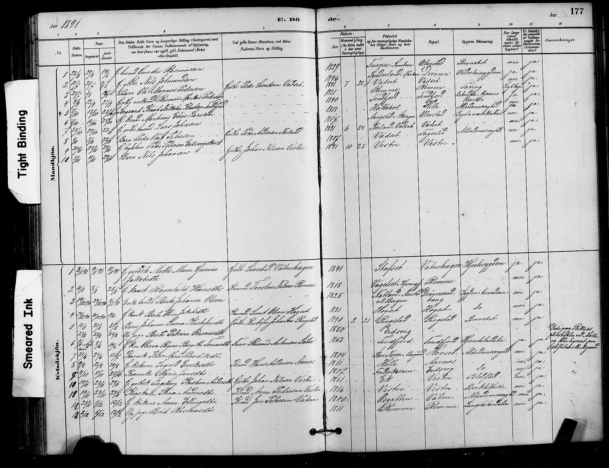 Ministerialprotokoller, klokkerbøker og fødselsregistre - Møre og Romsdal, AV/SAT-A-1454/525/L0376: Parish register (copy) no. 525C02, 1880-1902, p. 177